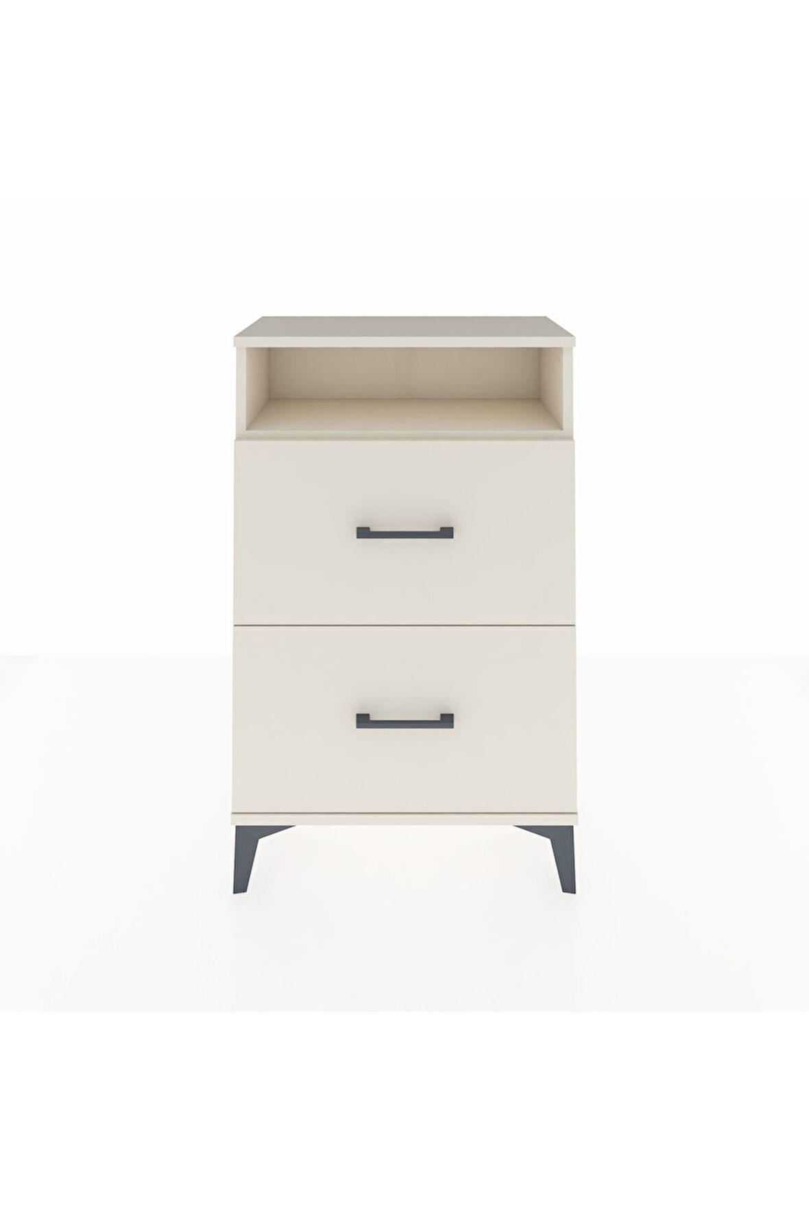 Arges Komodin Tek Raflı 2 Çekmeceli 60x30x96 Aytaşı-Aytaşı