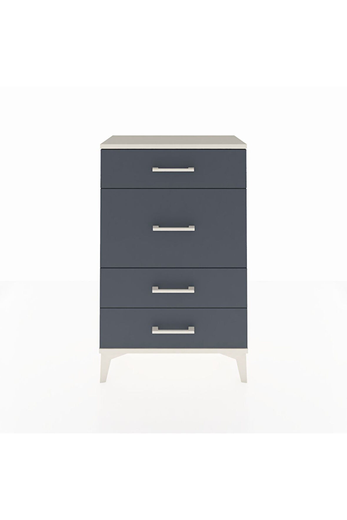 Arges Komodin 4 Çekmeceli 60x30x96 Aytaşı-Antrasit