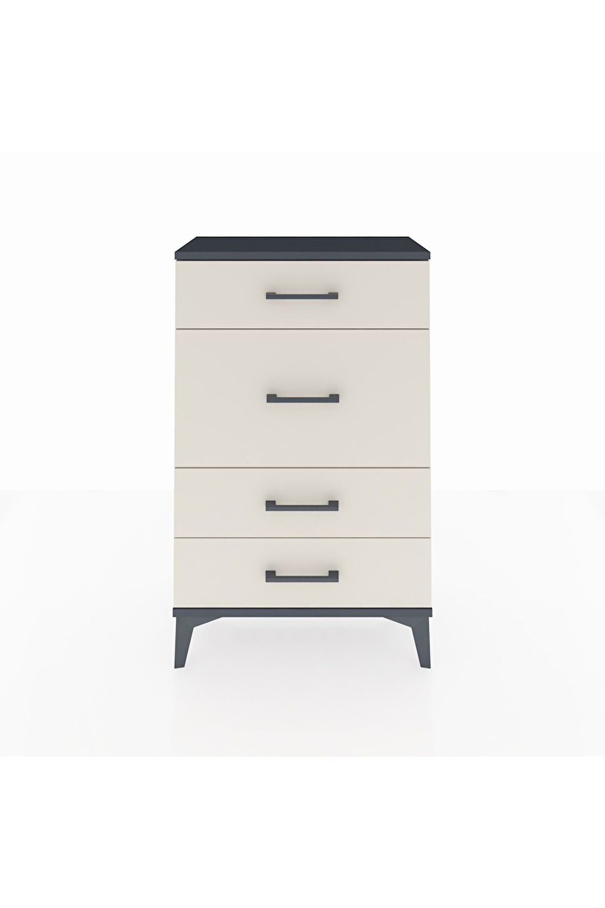 Arges Komodin 4 Çekmeceli 60x30x96 Antrasit-Aytaşı