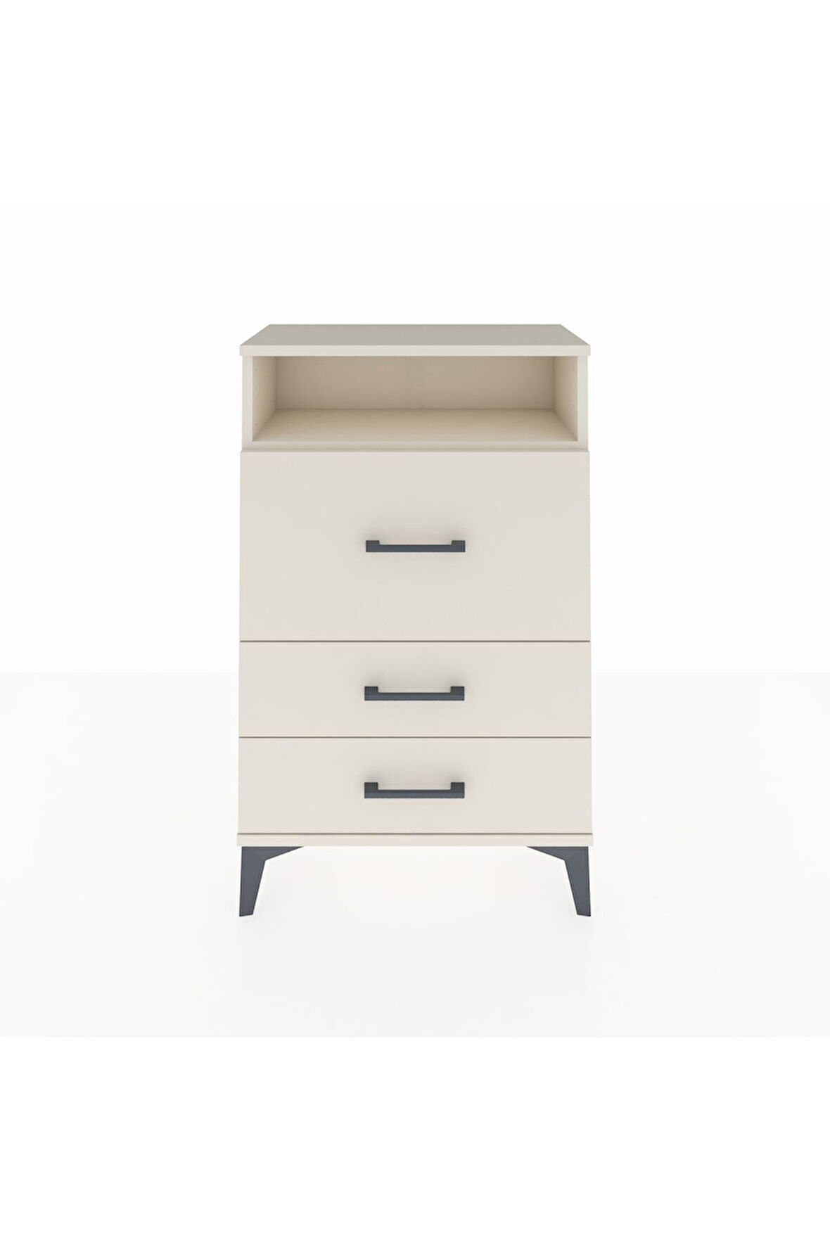 Arges Komodin Tek Raflı 3 Çekmeceli 60x30x96 Aytaşı-Aytaşı