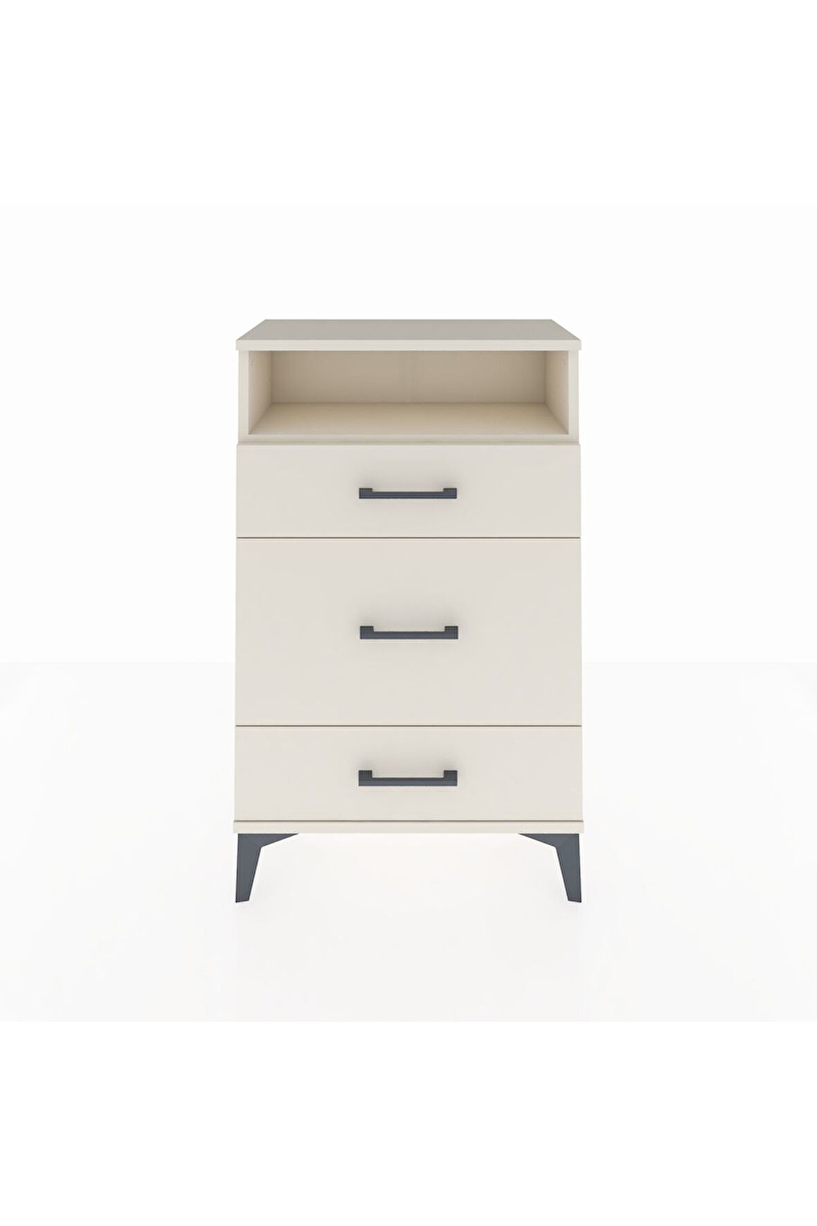 Arges Komodin Tek Raflı 3 Çekmeceli 60x30x96 Aytaşı-Aytaşı