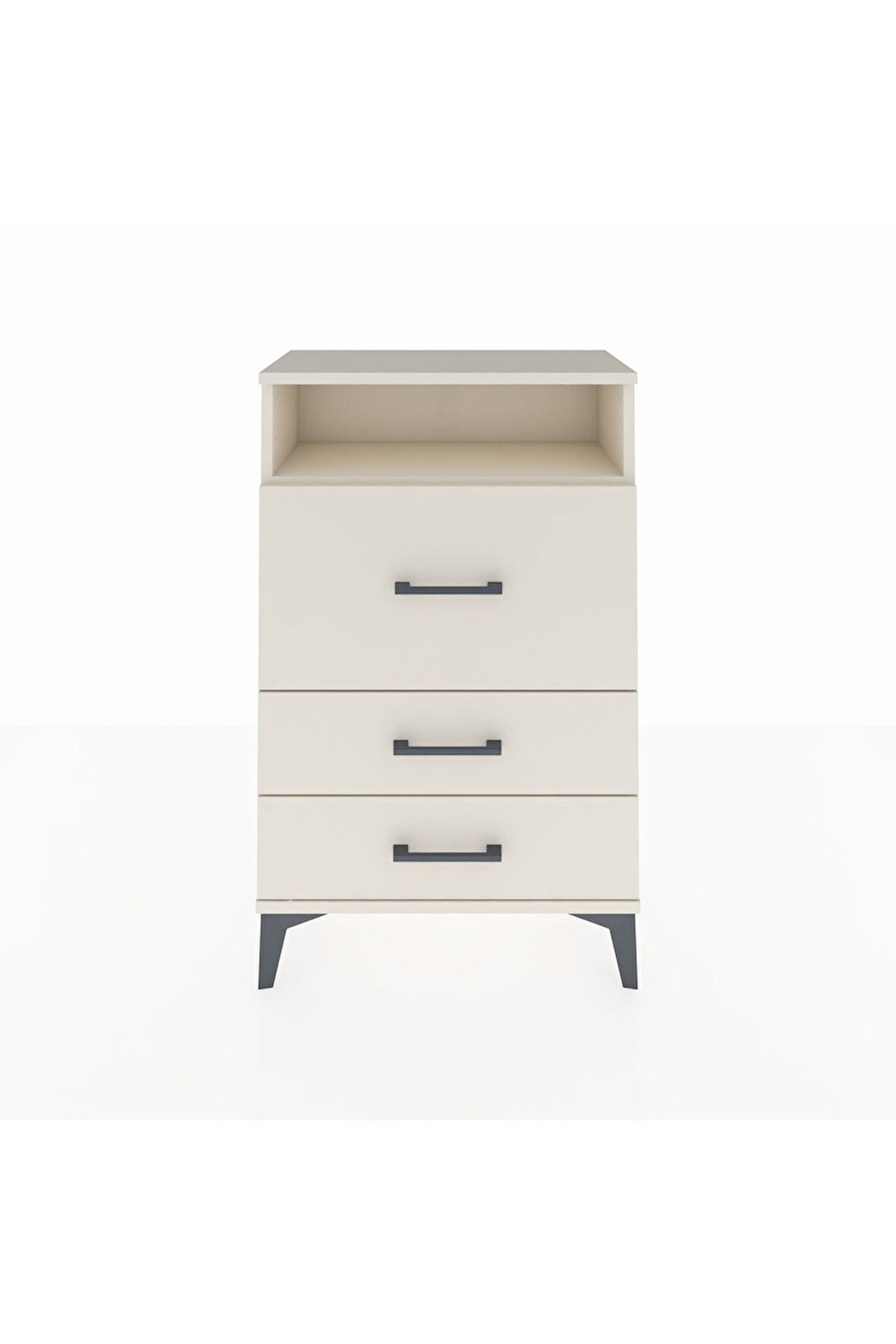 Arges Komodin Tek Raflı 3 Çekmeceli 60x30x96 Aytaşı-Aytaşı