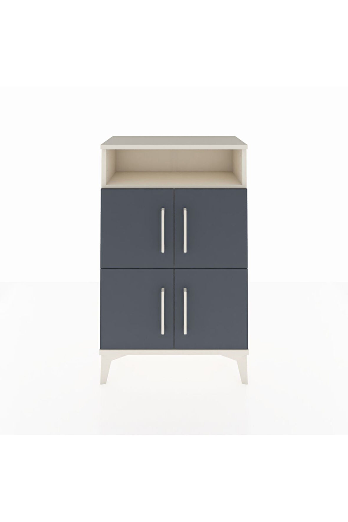 Arges Komodin Tek Raflı 4 Kapaklı 60x30x96 Aytaşı-Antrasit