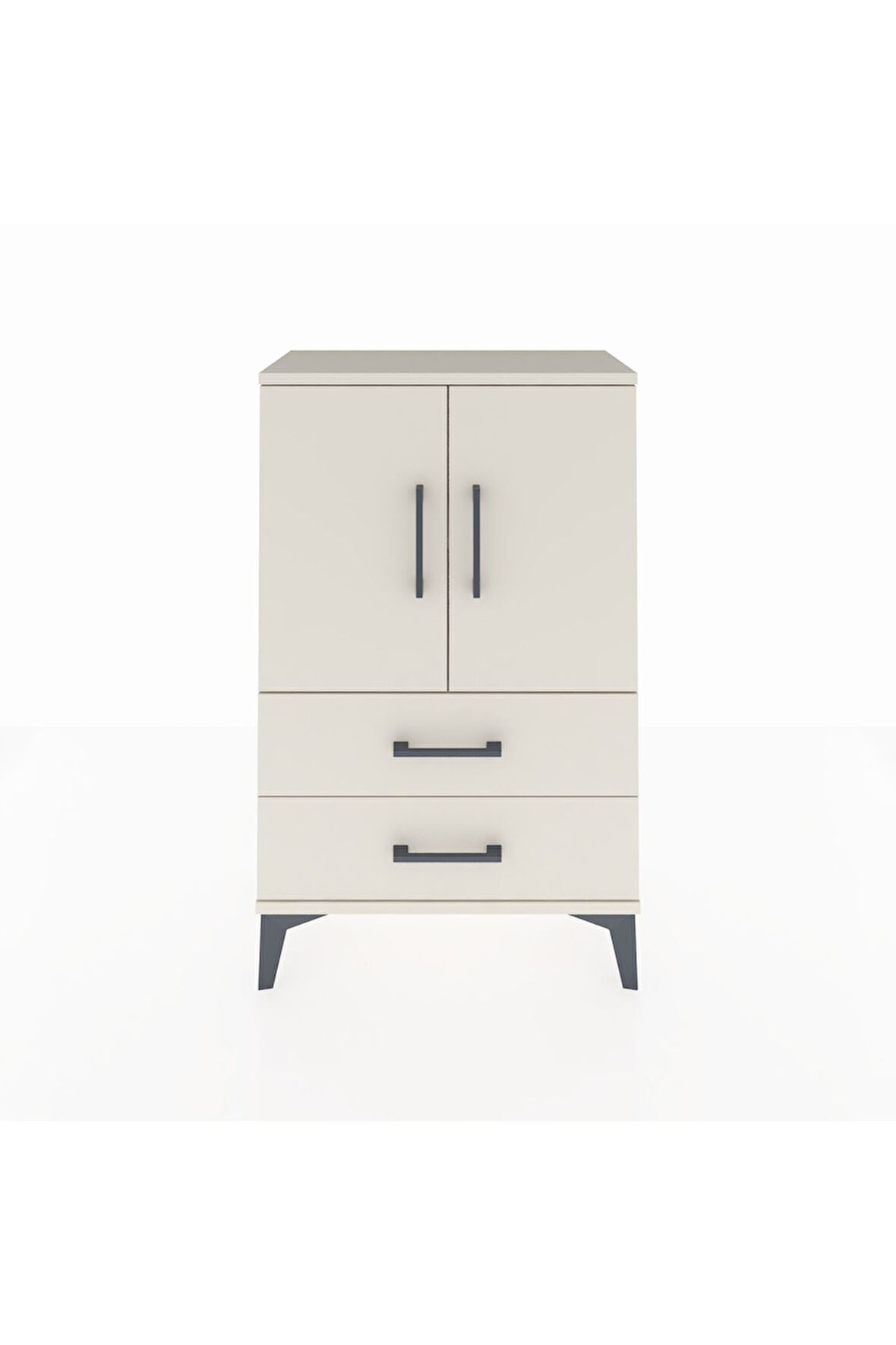 Arges Komodin 2 Raflı 2 Çekmeceli 2 Kapaklı 60x30x96 Aytaşı-Aytaşı