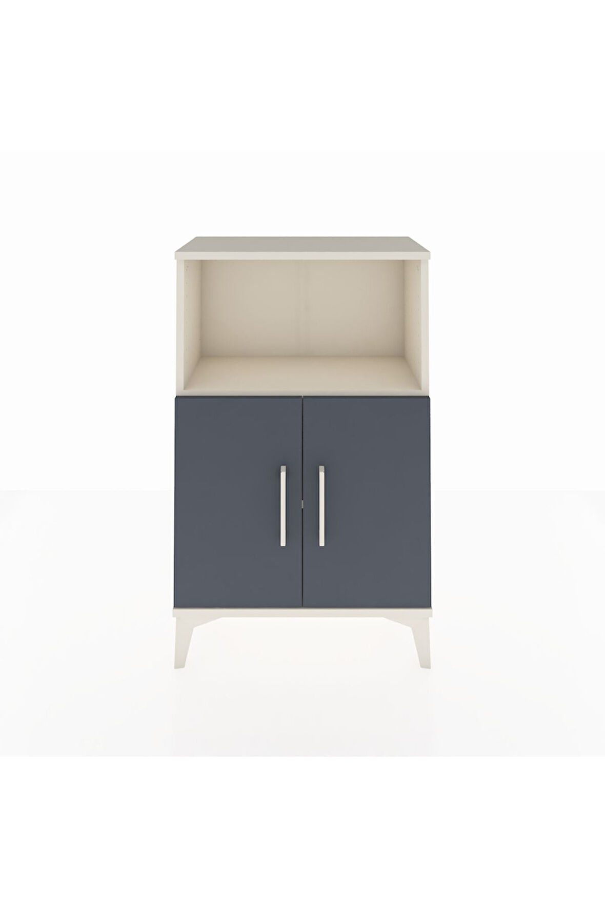 Arges Komodin 2 Raflı 2 Kapaklı 60x30x96 Aytaşı-Antrasit