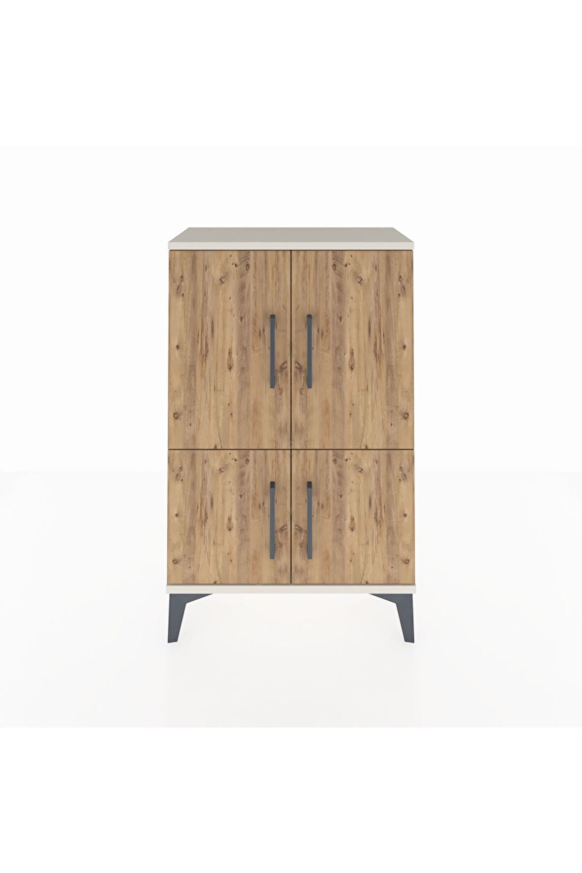 Arges Komodin 2 Raflı 4 Kapaklı 60x30x96 Aytaşı-Çam