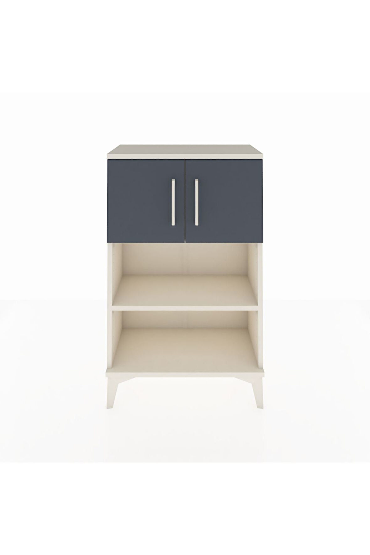 Arges Komodin 2 Raflı 2 Kapaklı 60x30x96 Aytaşı-Antrasit