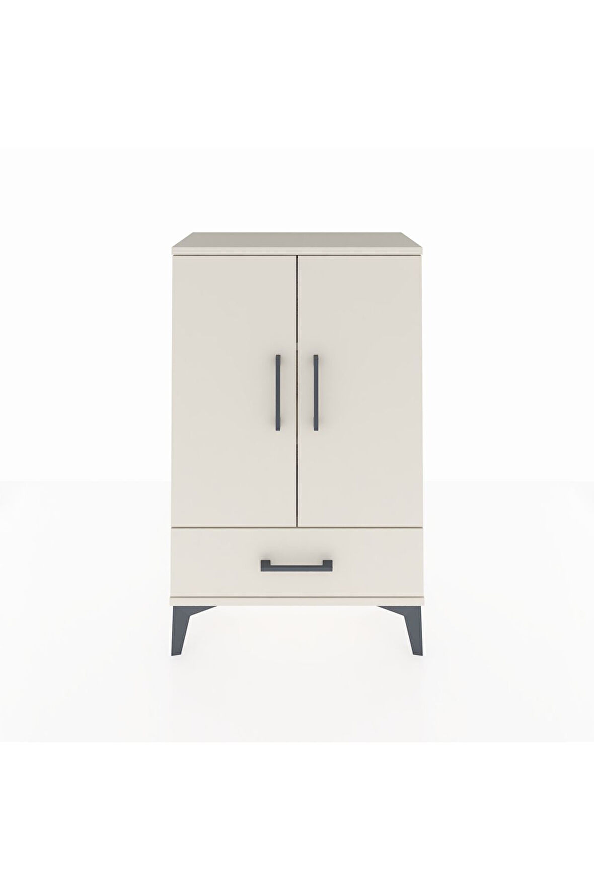 Arges Komodin 2 Raflı Tek Çekmeceli 2 Kapaklı 60x30x96 Aytaşı-Aytaşı