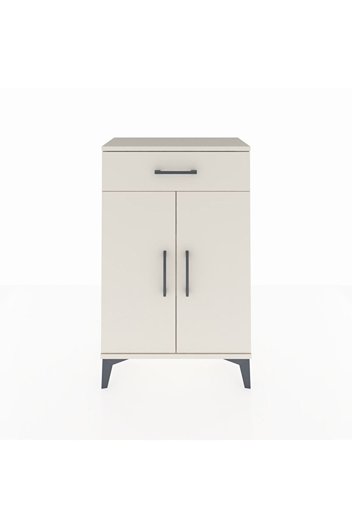 Arges Komodin 2 Raflı Tek Çekmeceli 2 Kapaklı 60x30x96 Aytaşı-Aytaşı