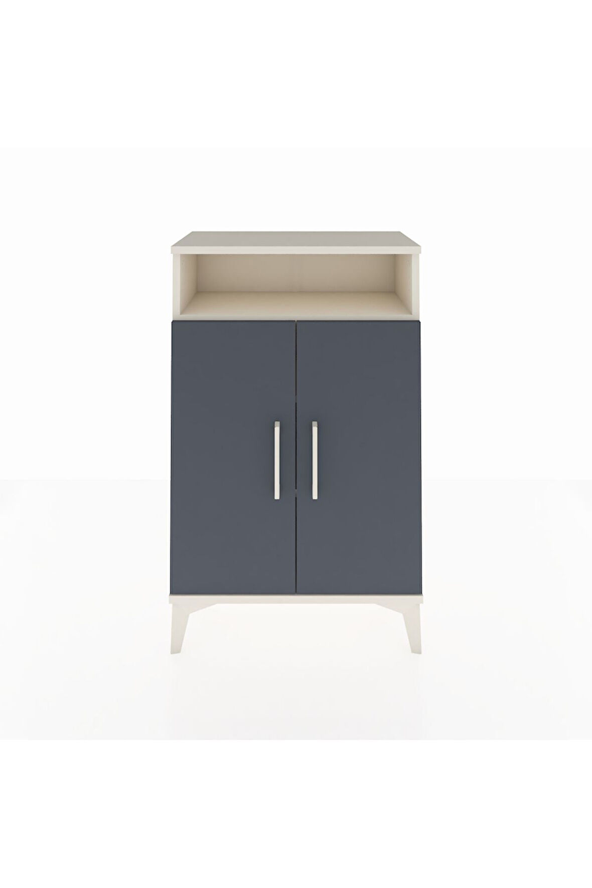 Arges Komodin 3 Raflı 2 Kapaklı 60x30x96 Aytaşı-Antrasit