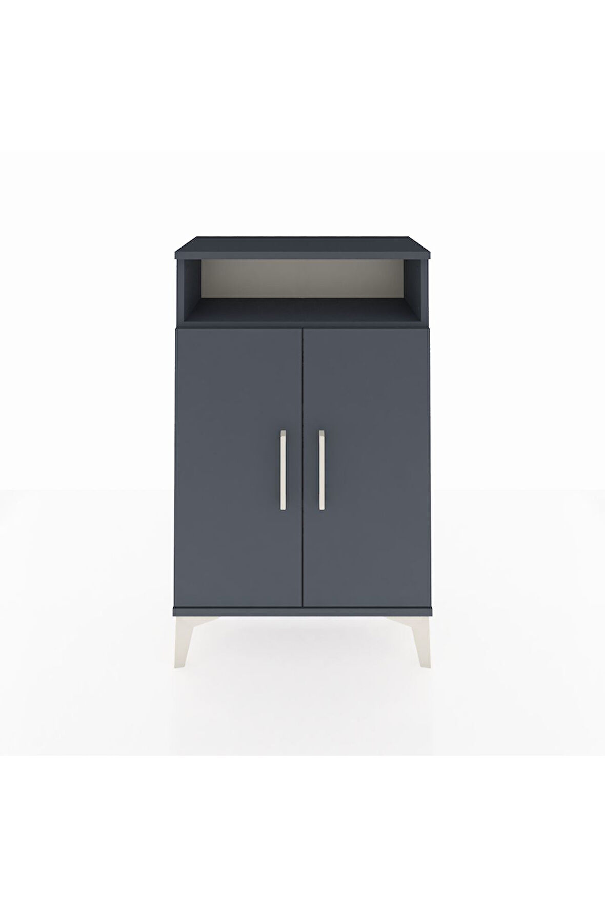 Arges Komodin 3 Raflı 2 Kapaklı 60x30x96 Antrasit-Antrasit