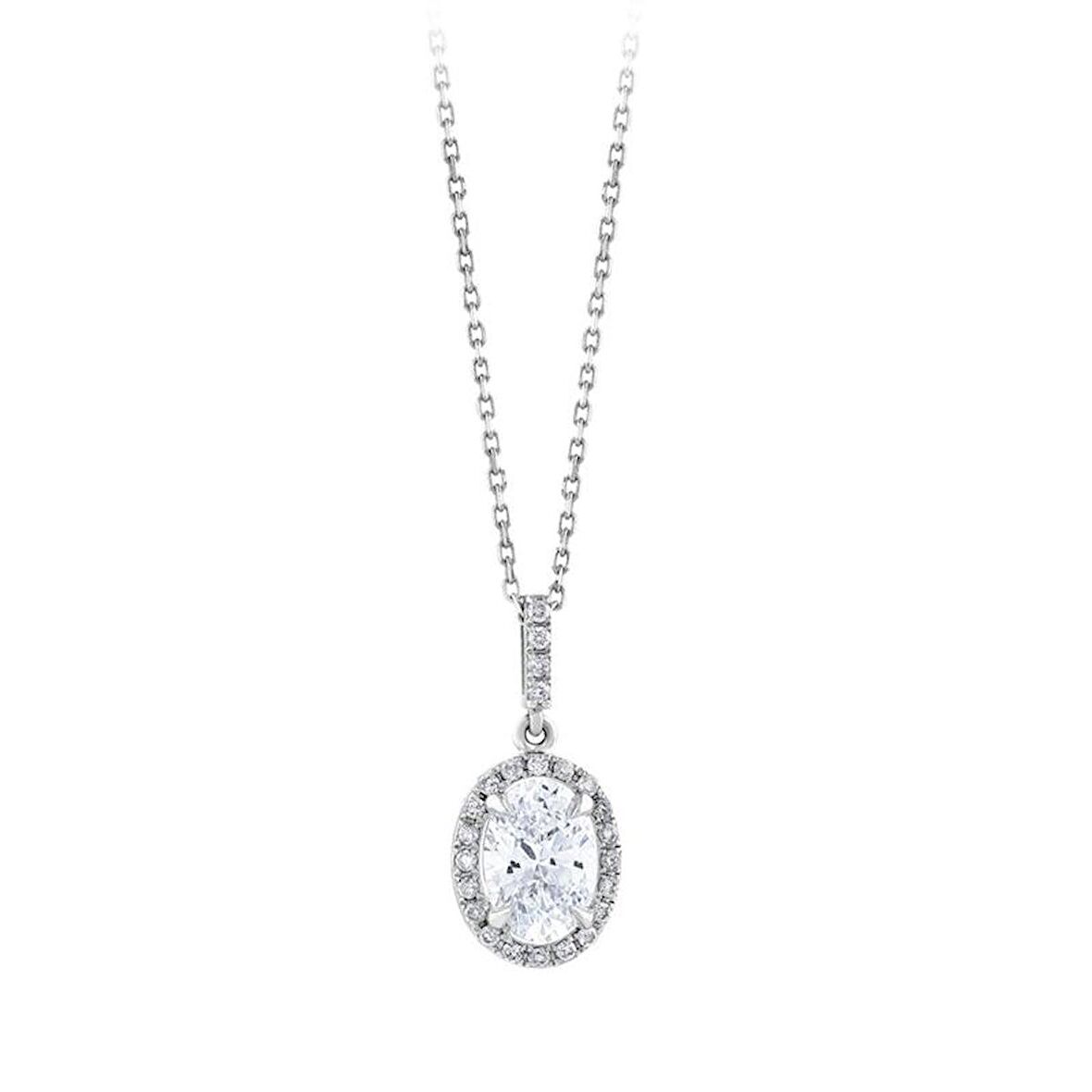Topaz Taşlı Pırlanta Kolye