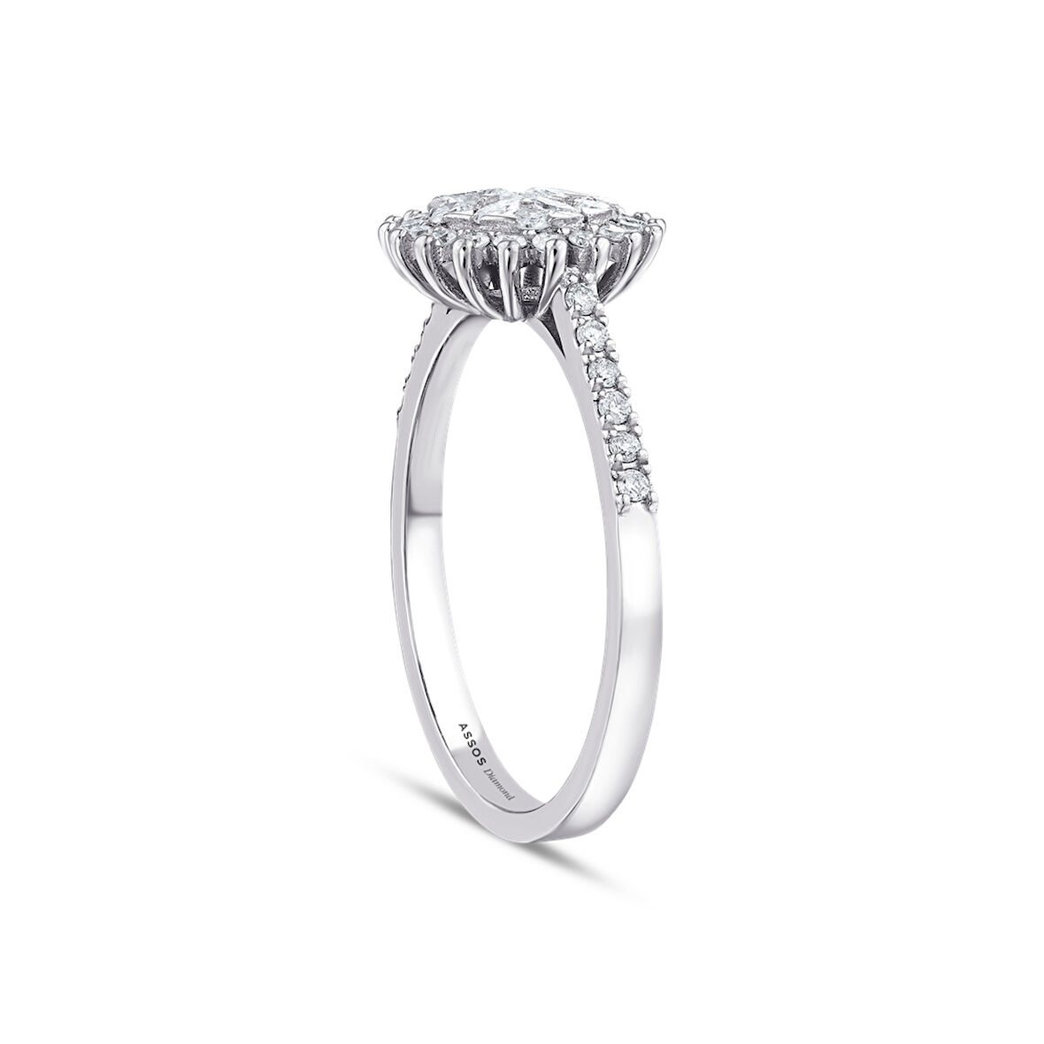 0.48 Karat Markiz Kesim Pırlanta Fantezi Yüzük