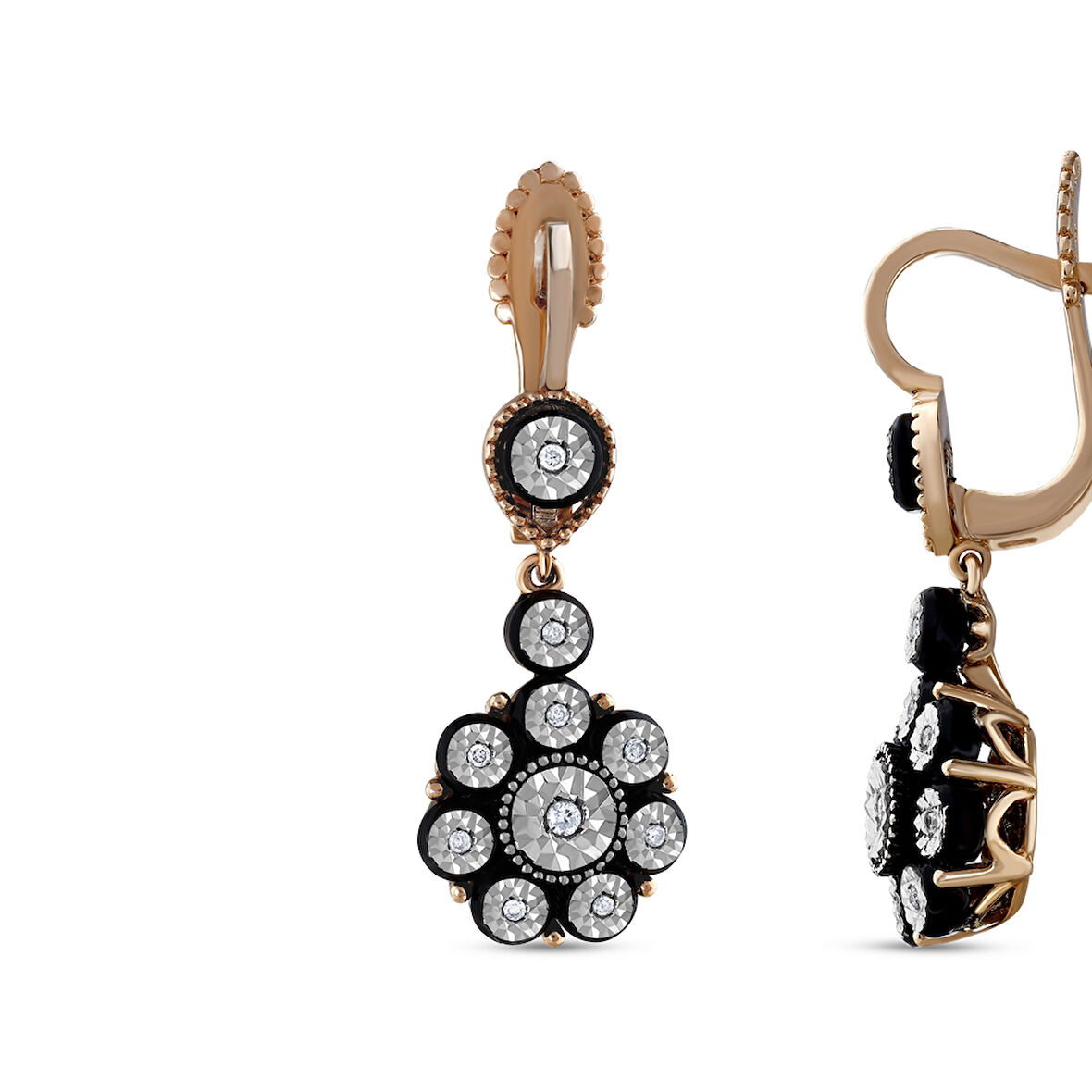 0.25 Karat Pırlantalı Elmas Küpe