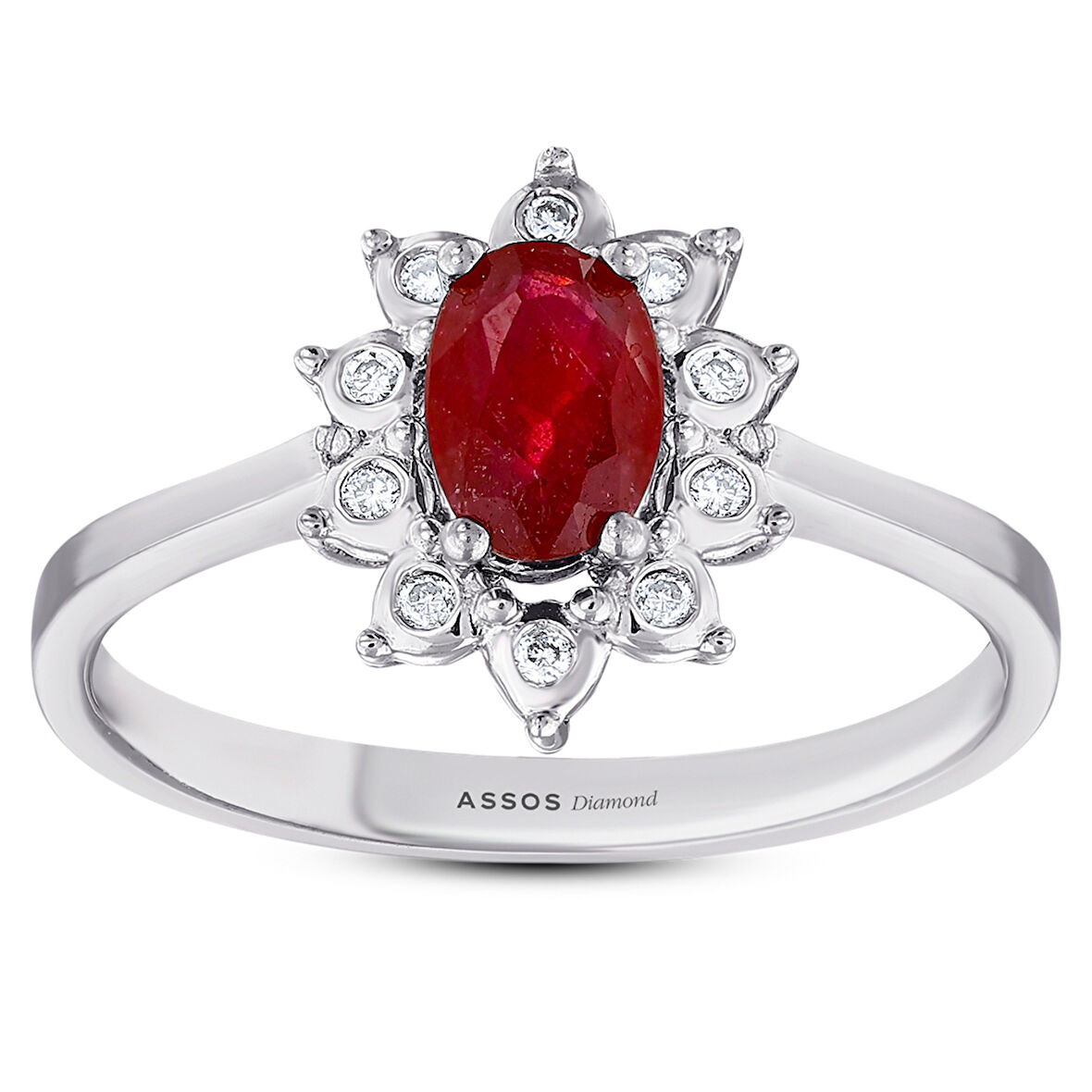 0.03 Karat Yakut Taşlı Pırlanta Yüzük