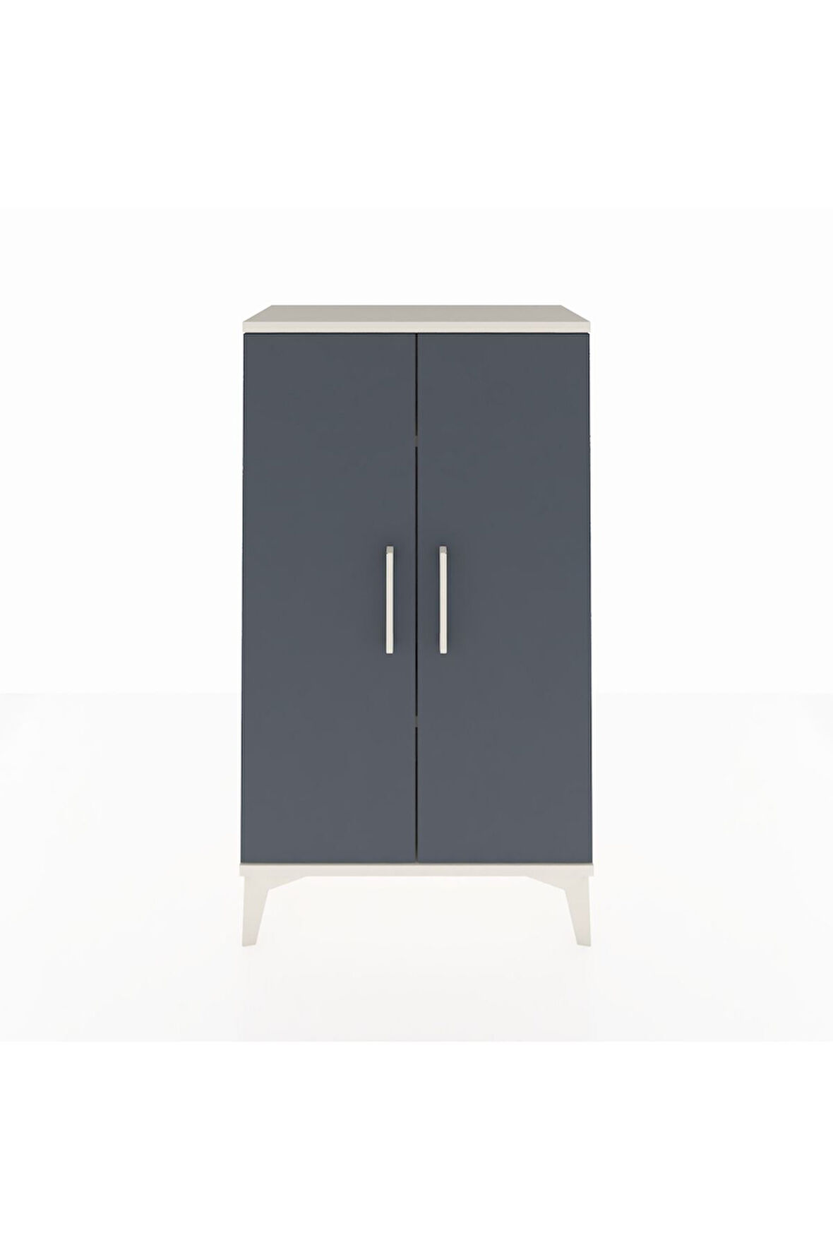 Arges Komodin 2 Raflı 2 Kapaklı 60x30x106 Aytaşı-Antrasit