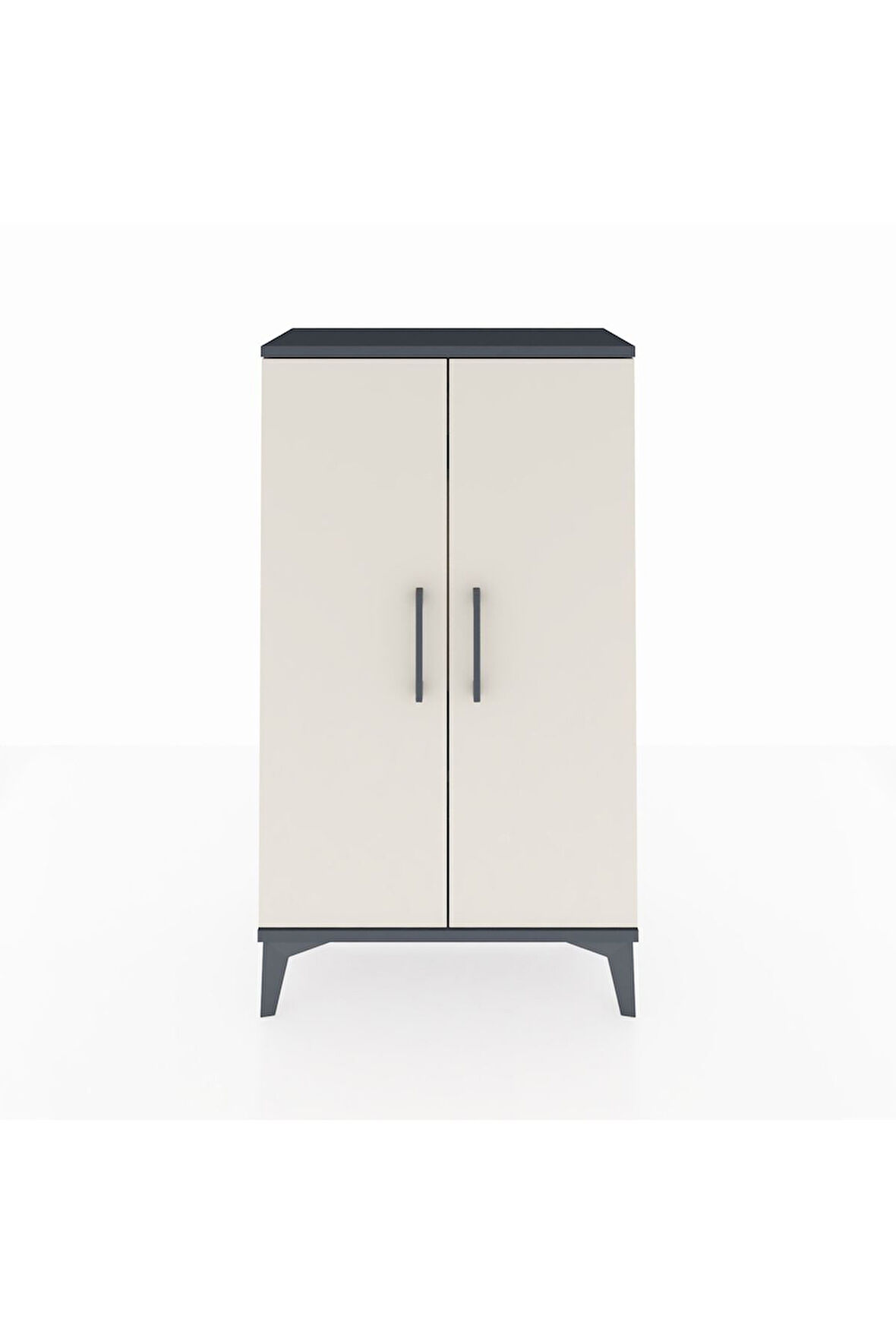 Arges Komodin 2 Raflı 2 Kapaklı 60x30x106 Antrasit-Aytaşı