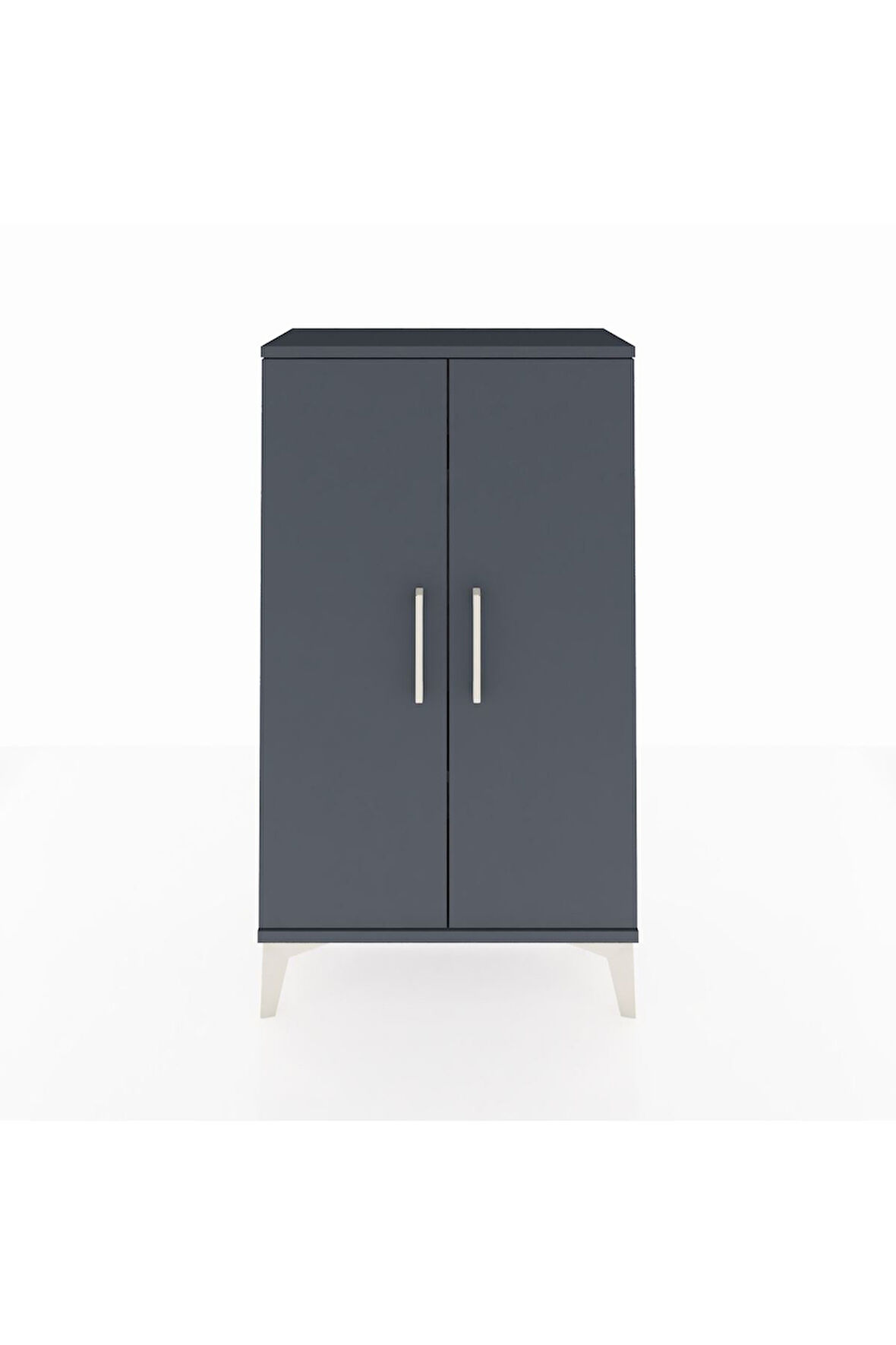 Arges Komodin 2 Raflı 2 Kapaklı 60x30x106 Antrasit-Antrasit