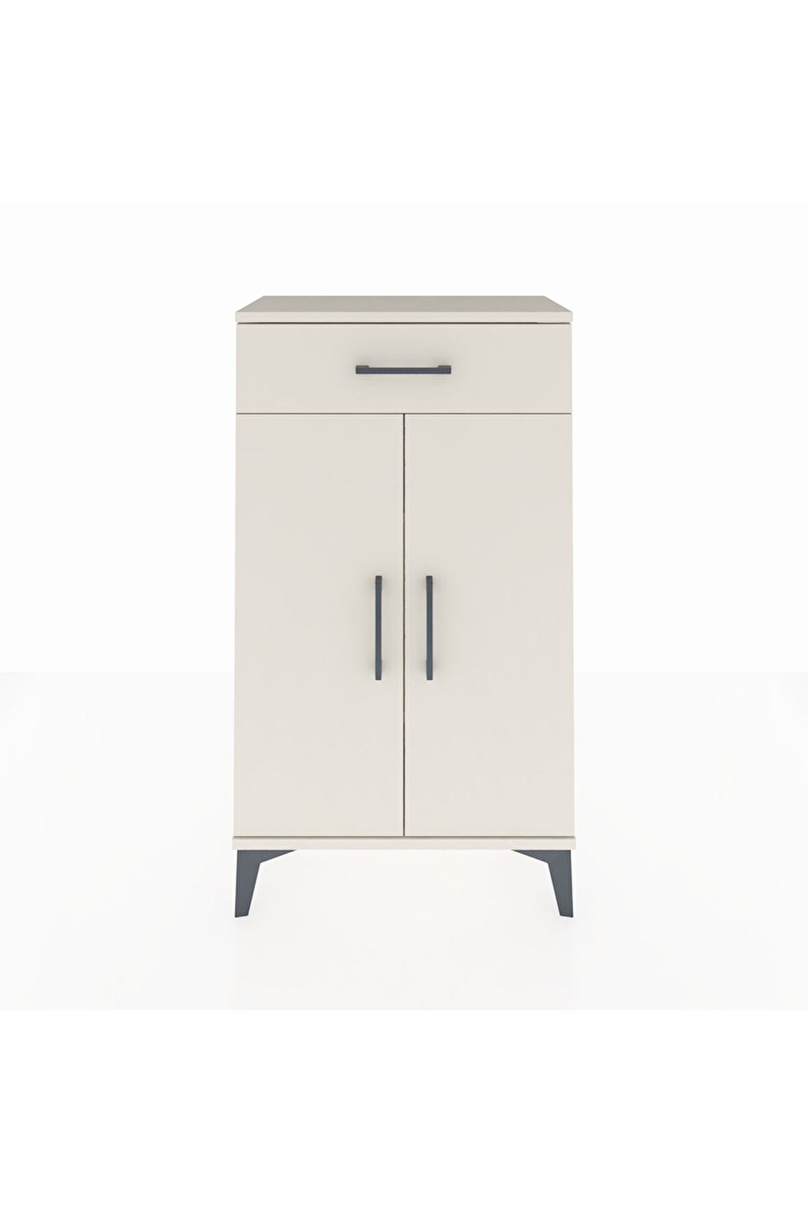 Arges Komodin 2 Raflı Tek Çekmeceli 2 Kapaklı 60x30x106 Aytaşı-Aytaşı