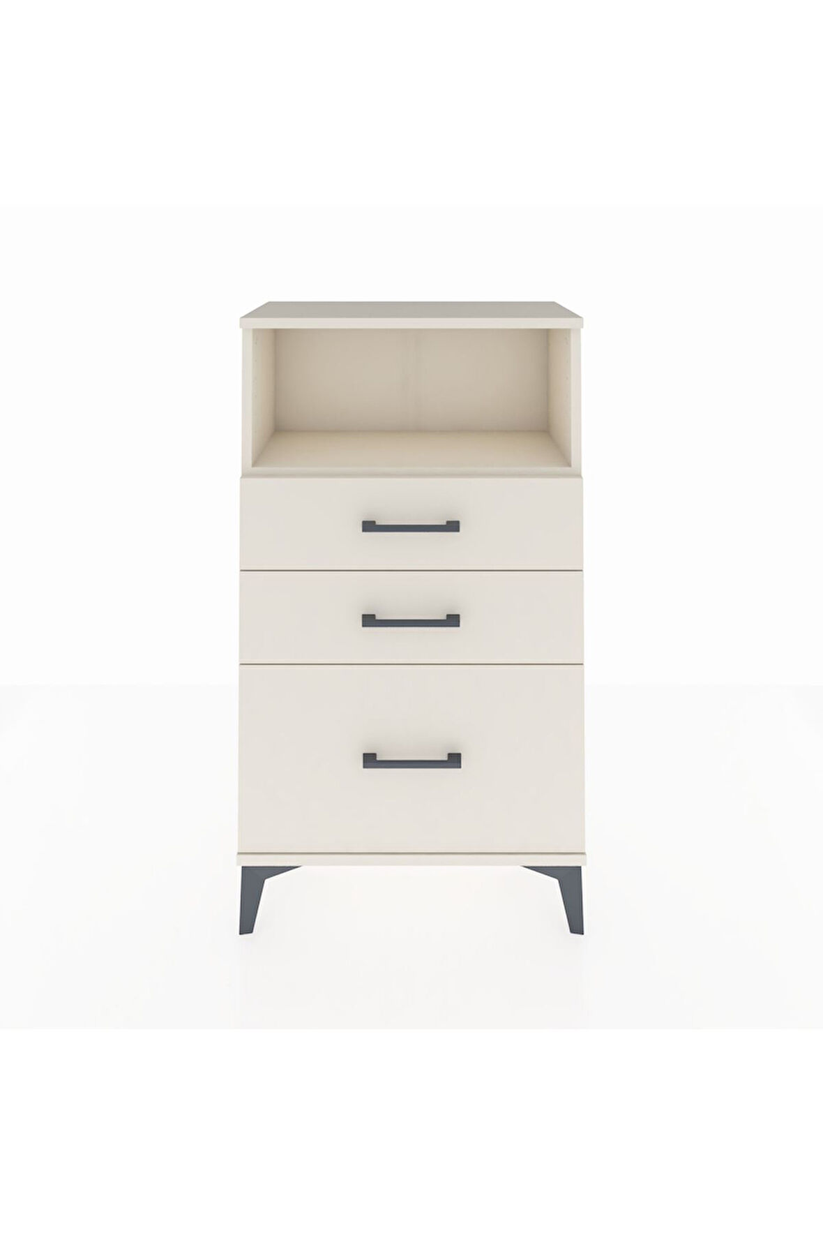 Arges Komodin Tek Raflı 3 Çekmeceli 60x30x106 Aytaşı-Aytaşı