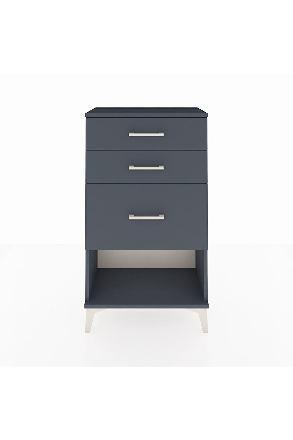 Arges Komodin 3 Çekmeceli 60x30x106 Antrasit-Antrasit