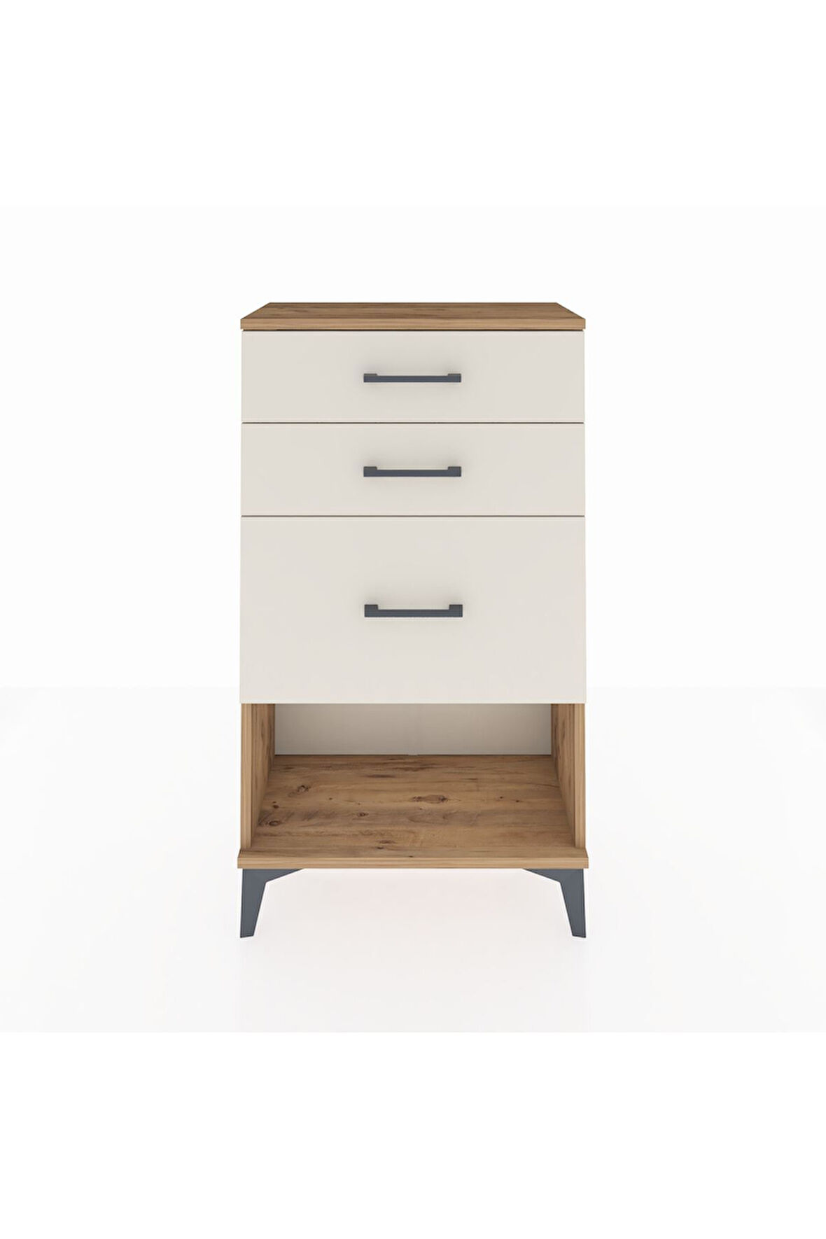 Arges Komodin 3 Çekmeceli 60x30x106 Çam-Aytaşı