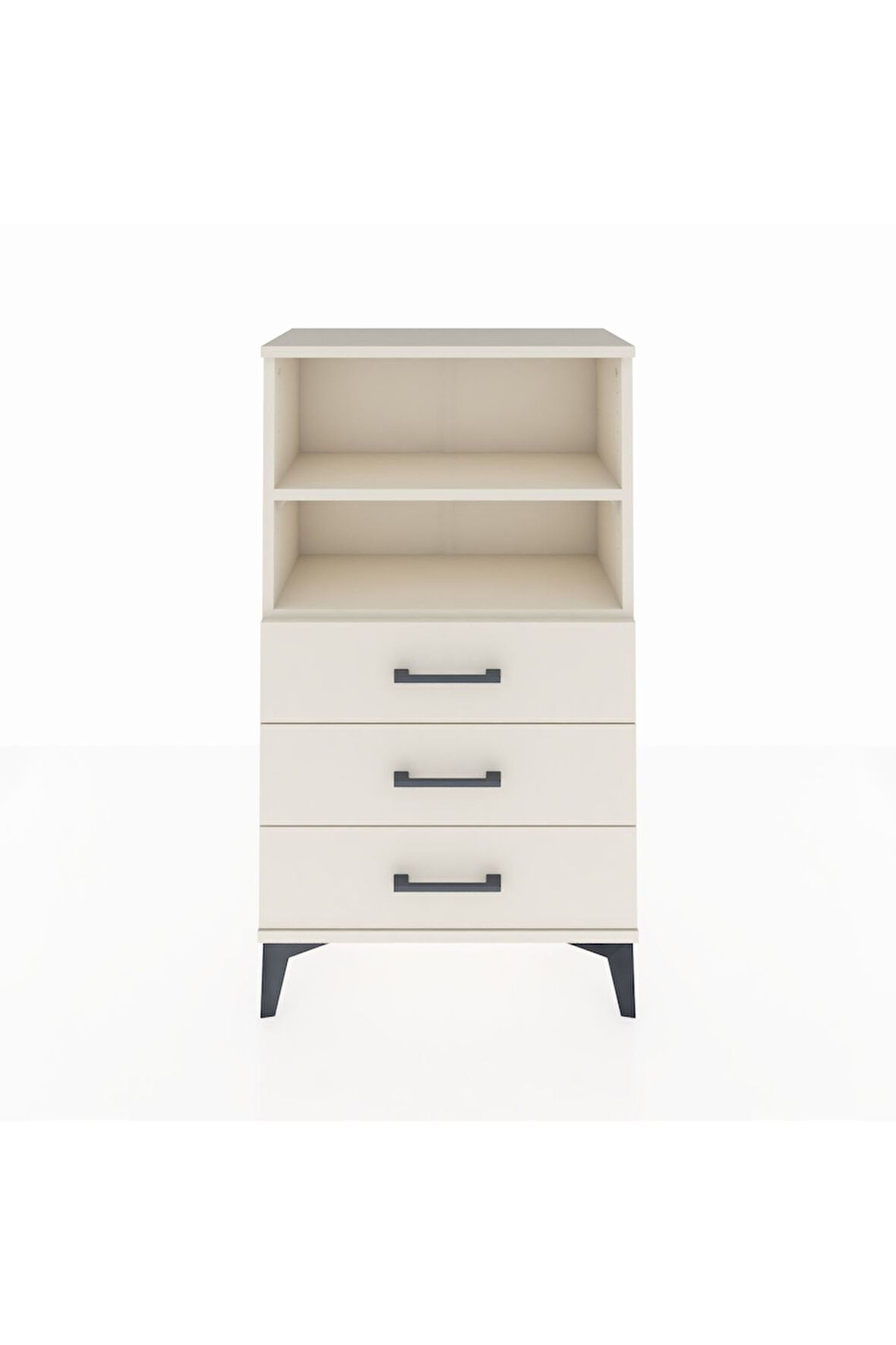 Arges Komodin 2 Raflı 3 Çekmeceli 60x30x106 Aytaşı-Aytaşı