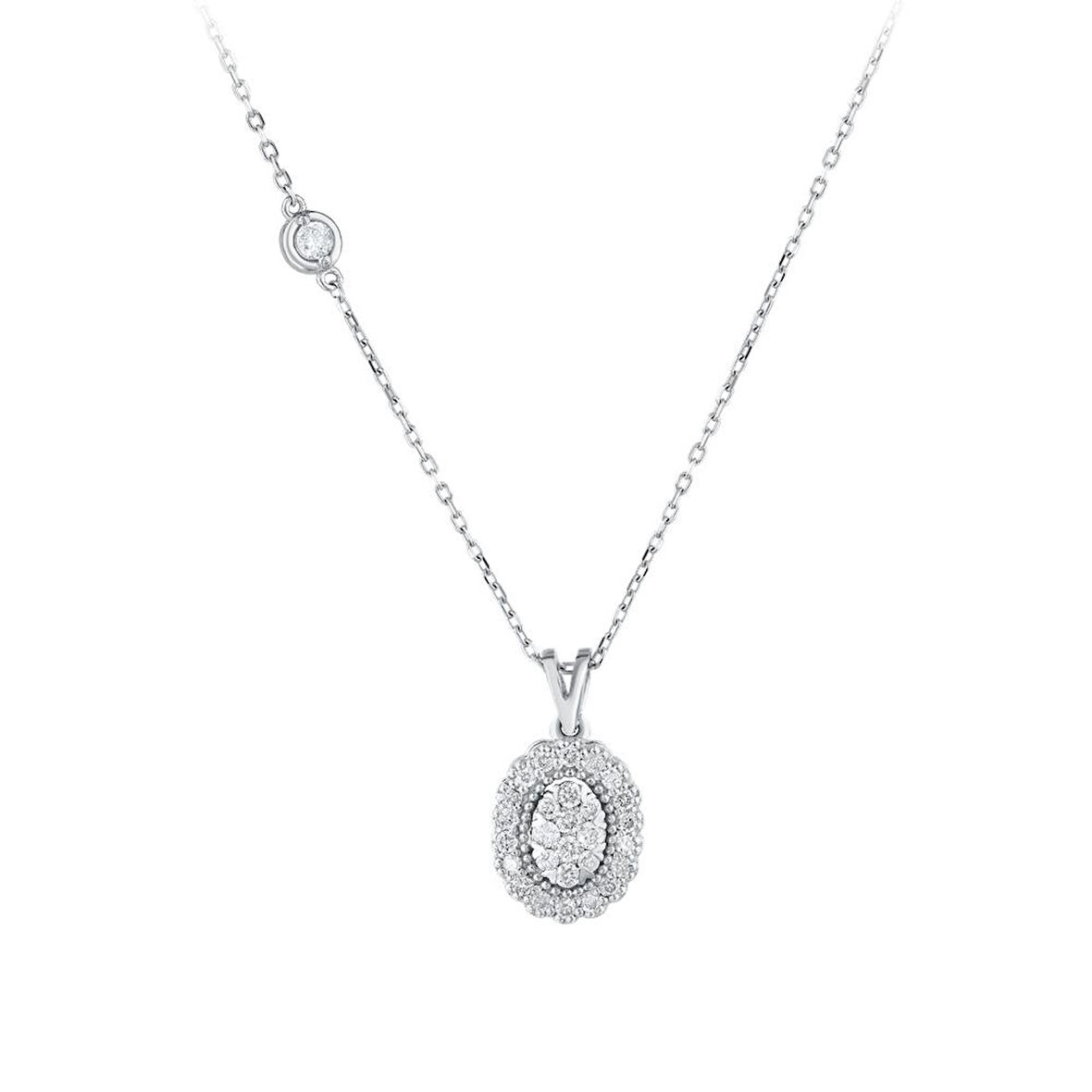 0.23 Karat Pırlanta Fantezi Kolye