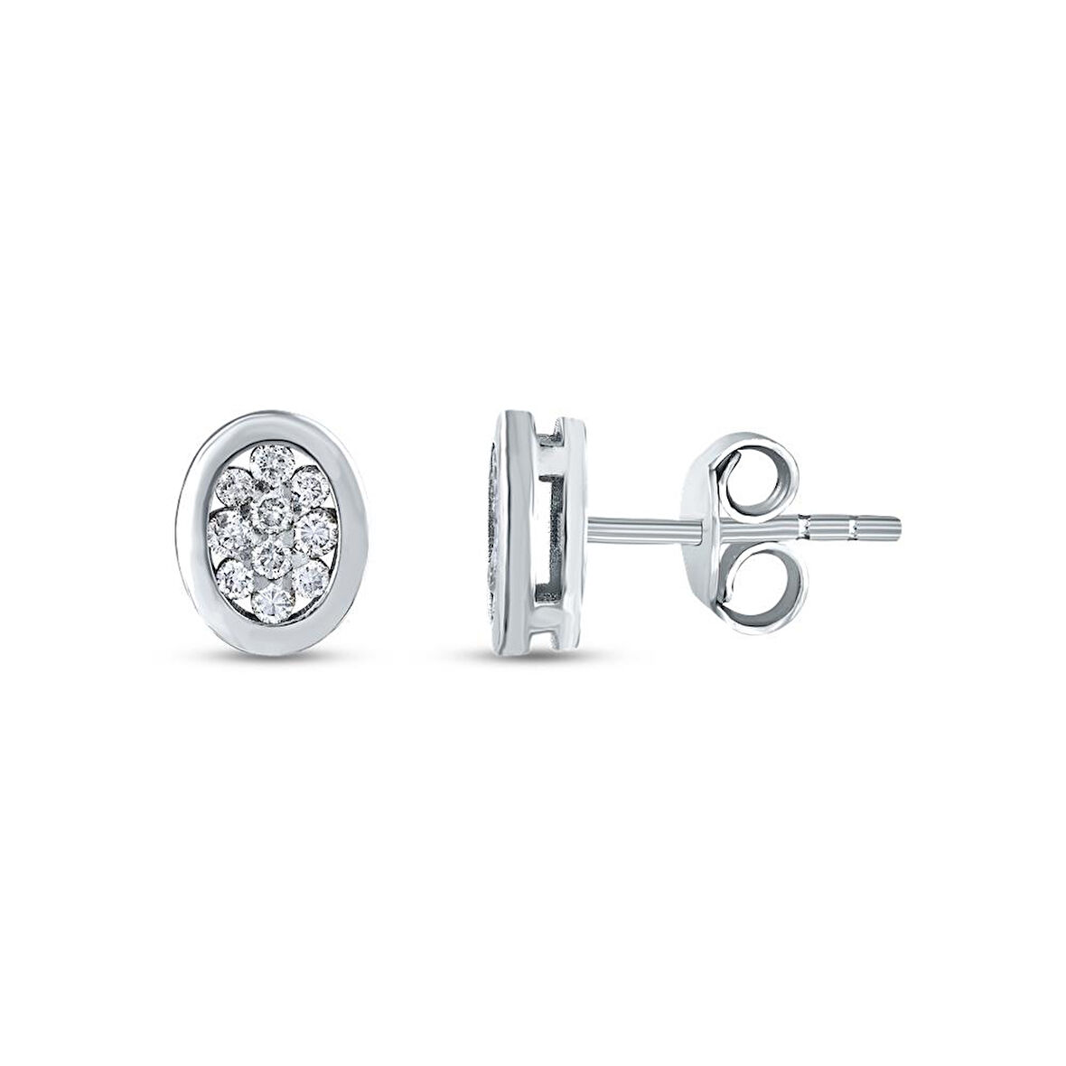 0.37 Karat Pırlanta Fantezi Küpe