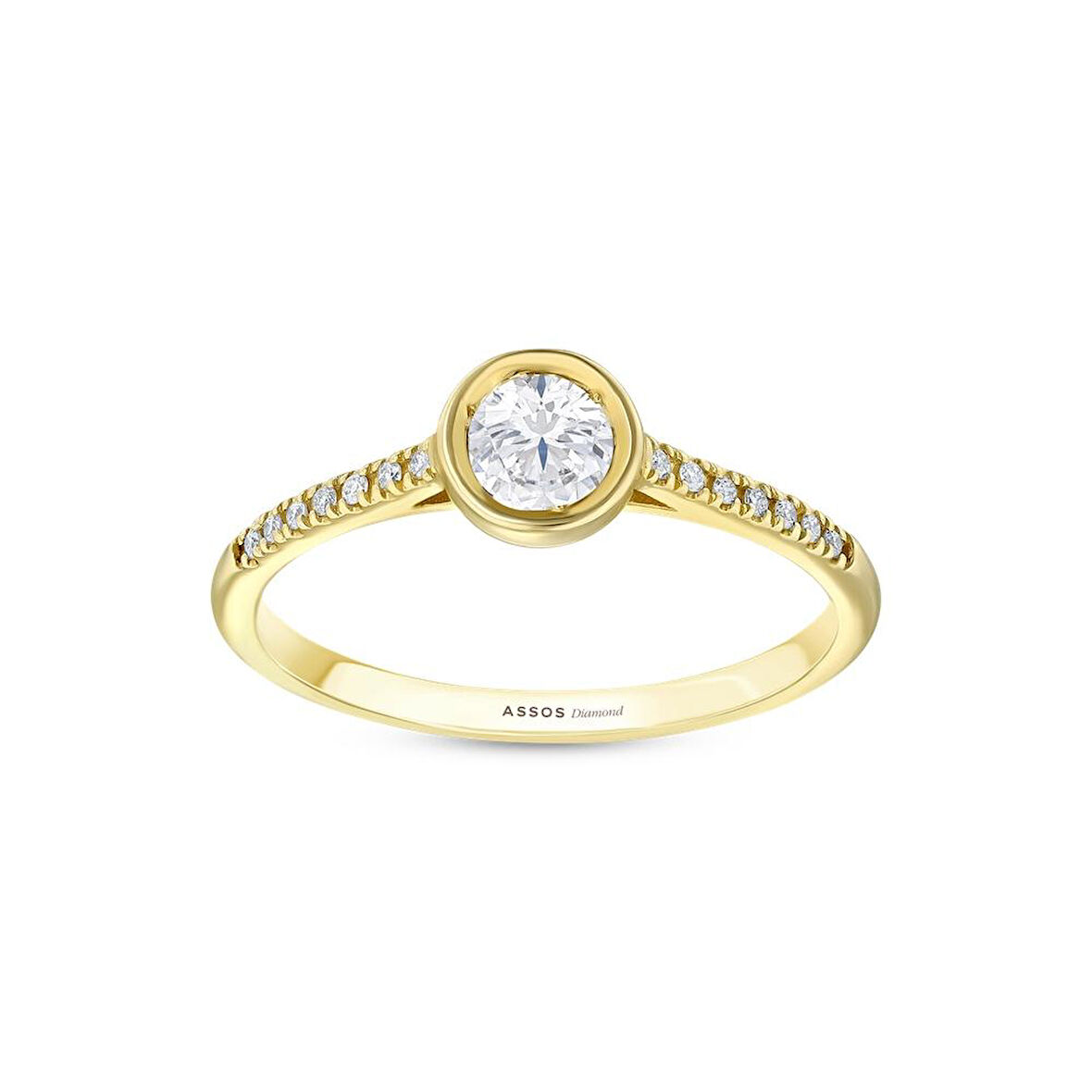 0.14 Karat Pırlanta Tektaş Yüzük