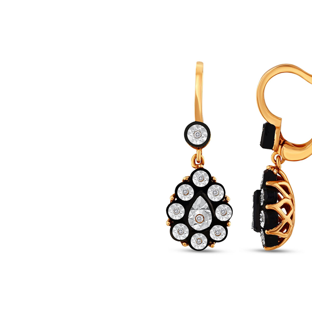 0.09 Karat Elmas Fantezi Küpe