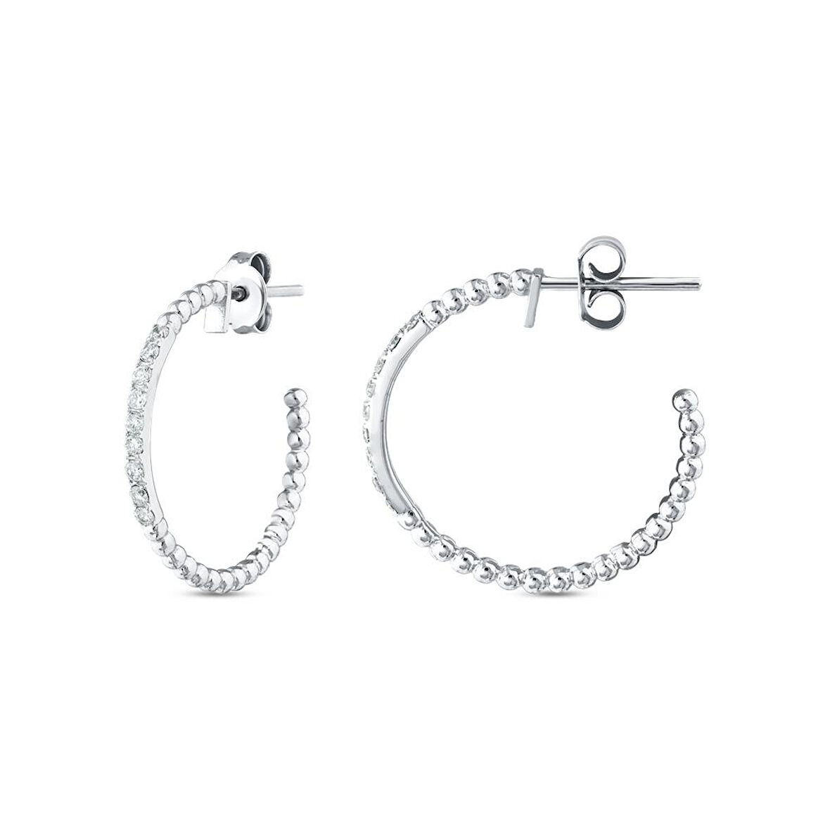 0.28 Karat Pırlanta Halka Küpe