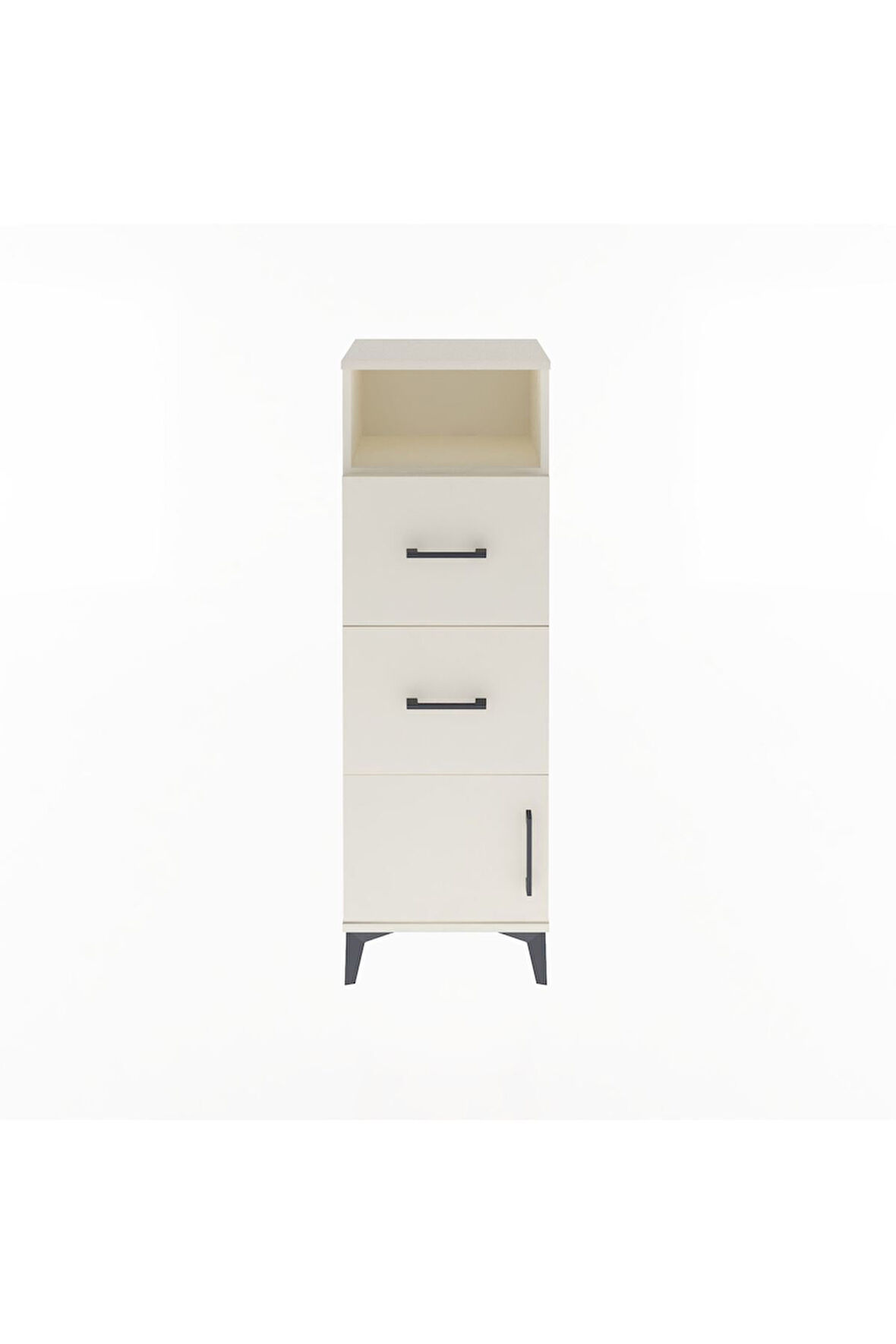 Arges Dolap Tek Raflı 2 Çekmeceli Tek Kapaklı 44x30x134 Aytaşı-Aytaşı