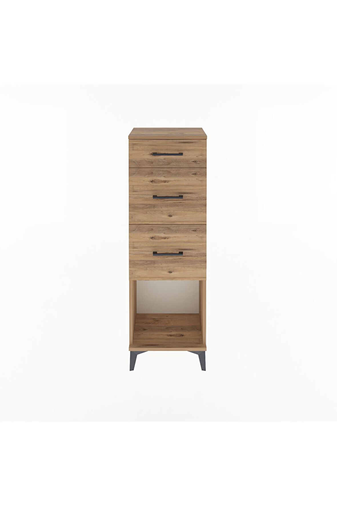 Arges Dolap 3 Çekmeceli 44x30x134 Çam-Çam