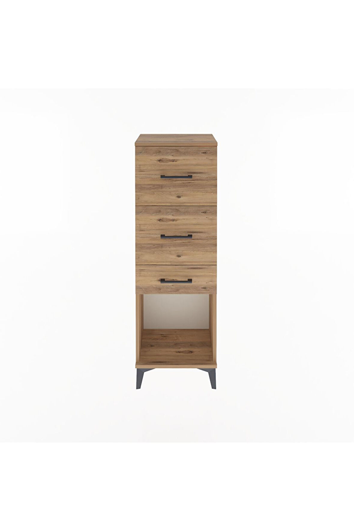 Arges Dolap 3 Çekmeceli 44x30x134 Çam-Çam