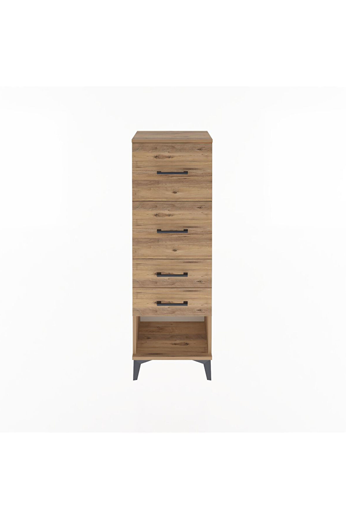 Arges Dolap 4 Çekmeceli 44x30x134 Çam-Çam