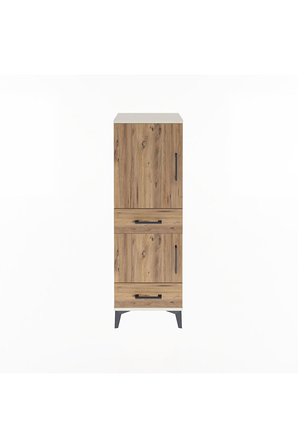 Arges Dolap 3 Raflı 2 Çekmeceli 2 Kapaklı 44x30x134 Aytaşı-Çam