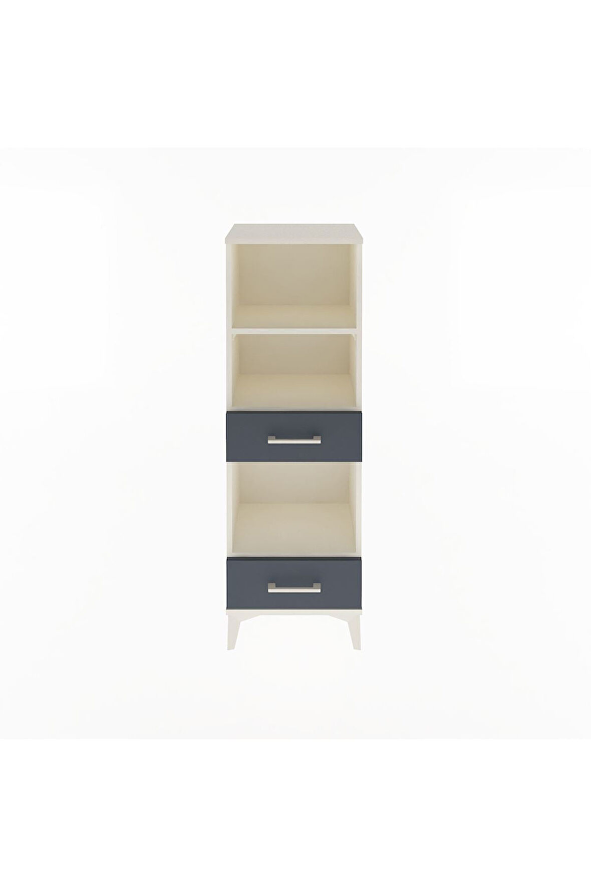 Arges Dolap 3 Raflı 2 Çekmeceli 44x30x134 Aytaşı-Antrasit