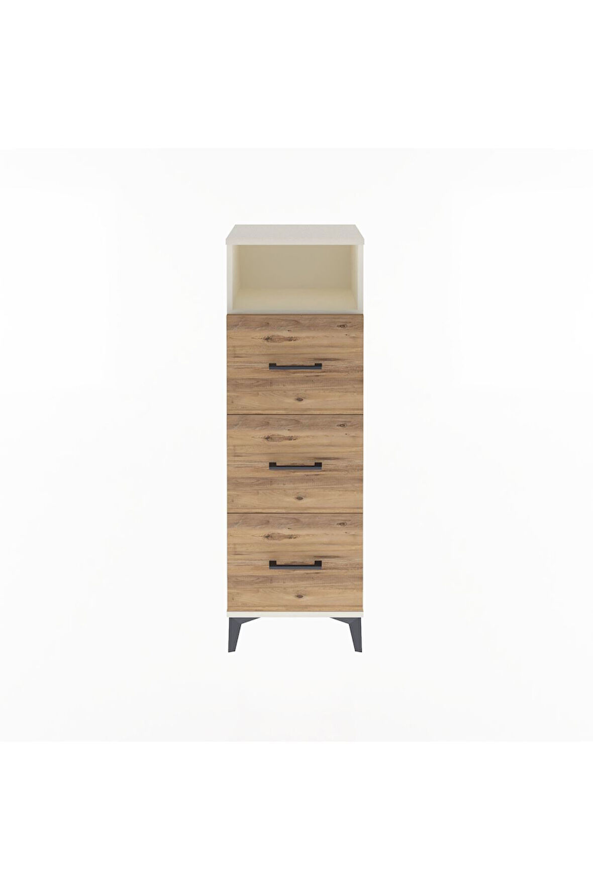 Arges Dolap Tek Raflı 3 Çekmeceli 44x30x134 Aytaşı-Çam