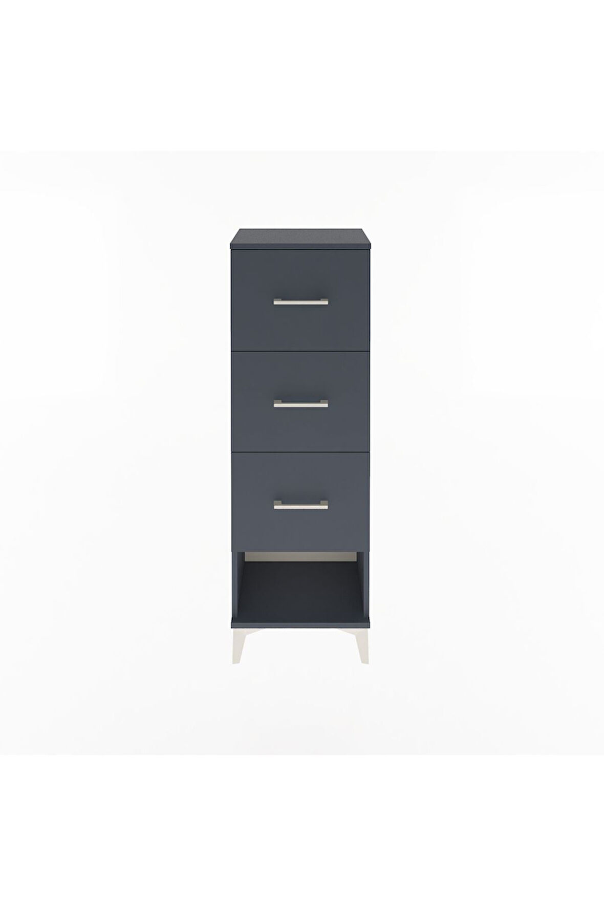 Arges Dolap 3 Çekmeceli 44x30x134 Antrasit-Antrasit