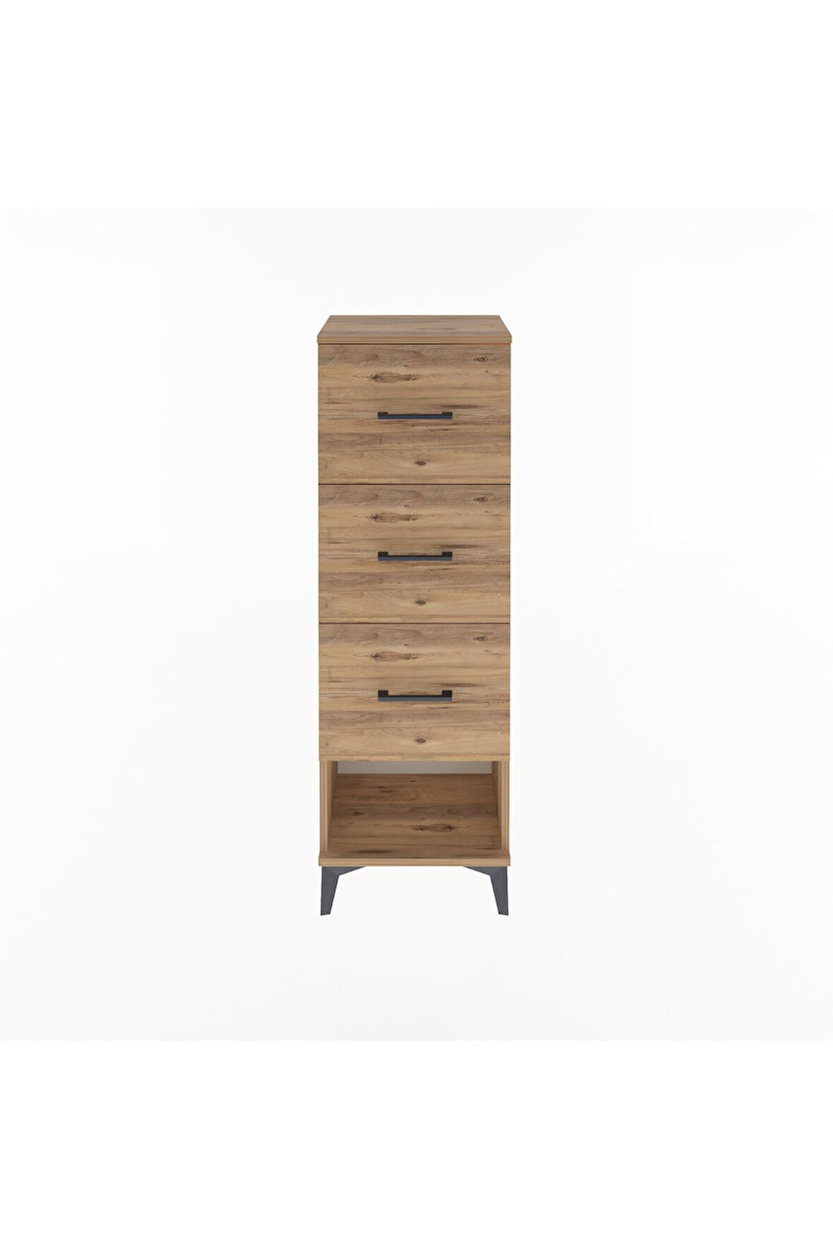 Arges Dolap 3 Çekmeceli 44x30x134 Çam-Çam