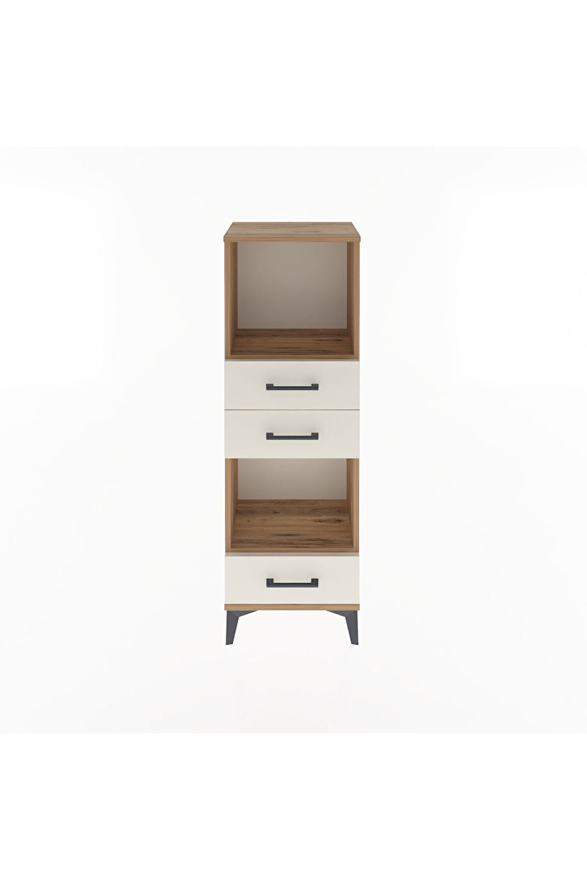 Arges Dolap 2 Raflı 3 Çekmeceli 44x30x134 Çam-Aytaşı