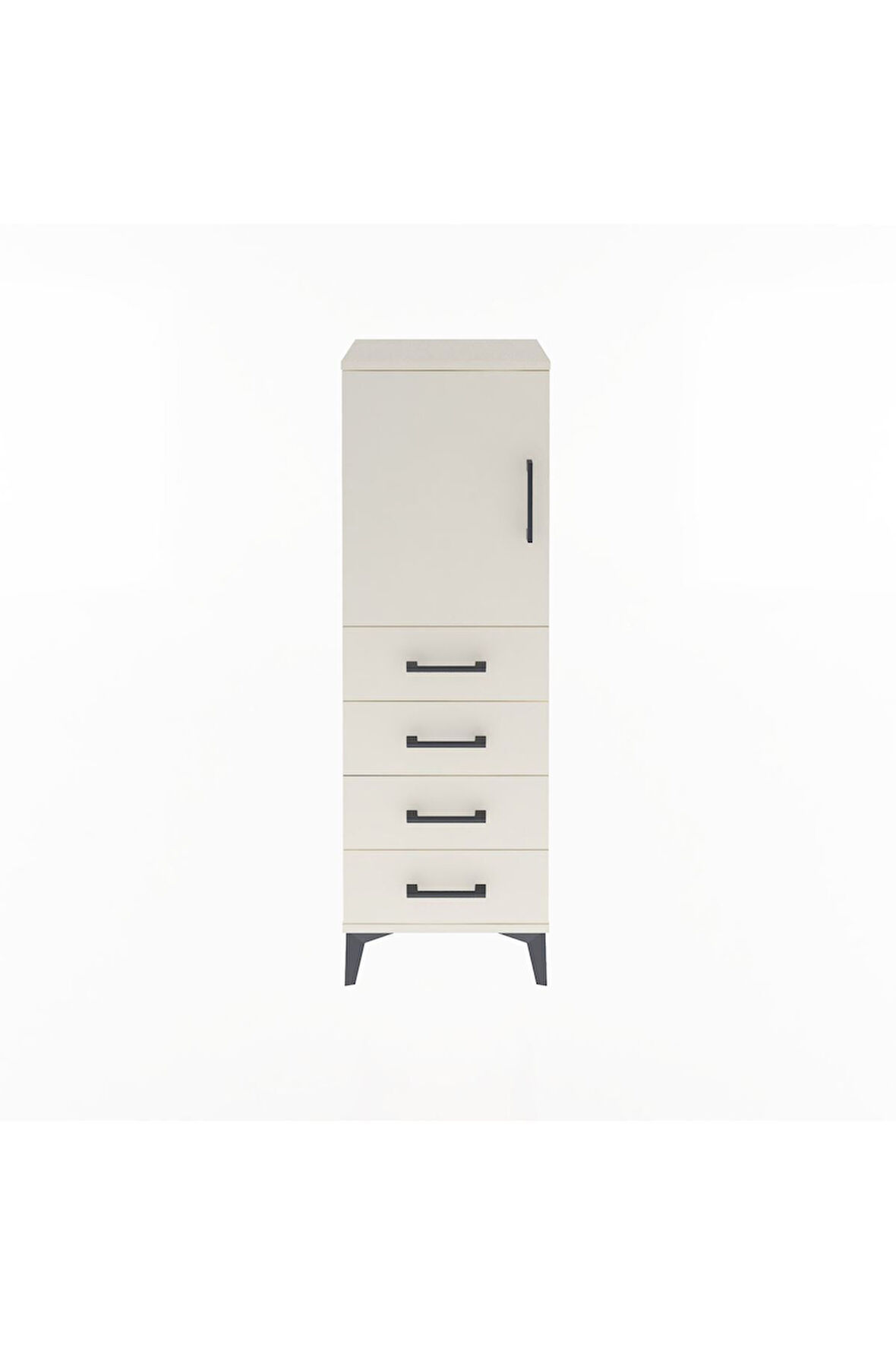 Arges Dolap 2 Raflı 4 Çekmeceli Tek Kapaklı 44x30x134 Aytaşı-Aytaşı