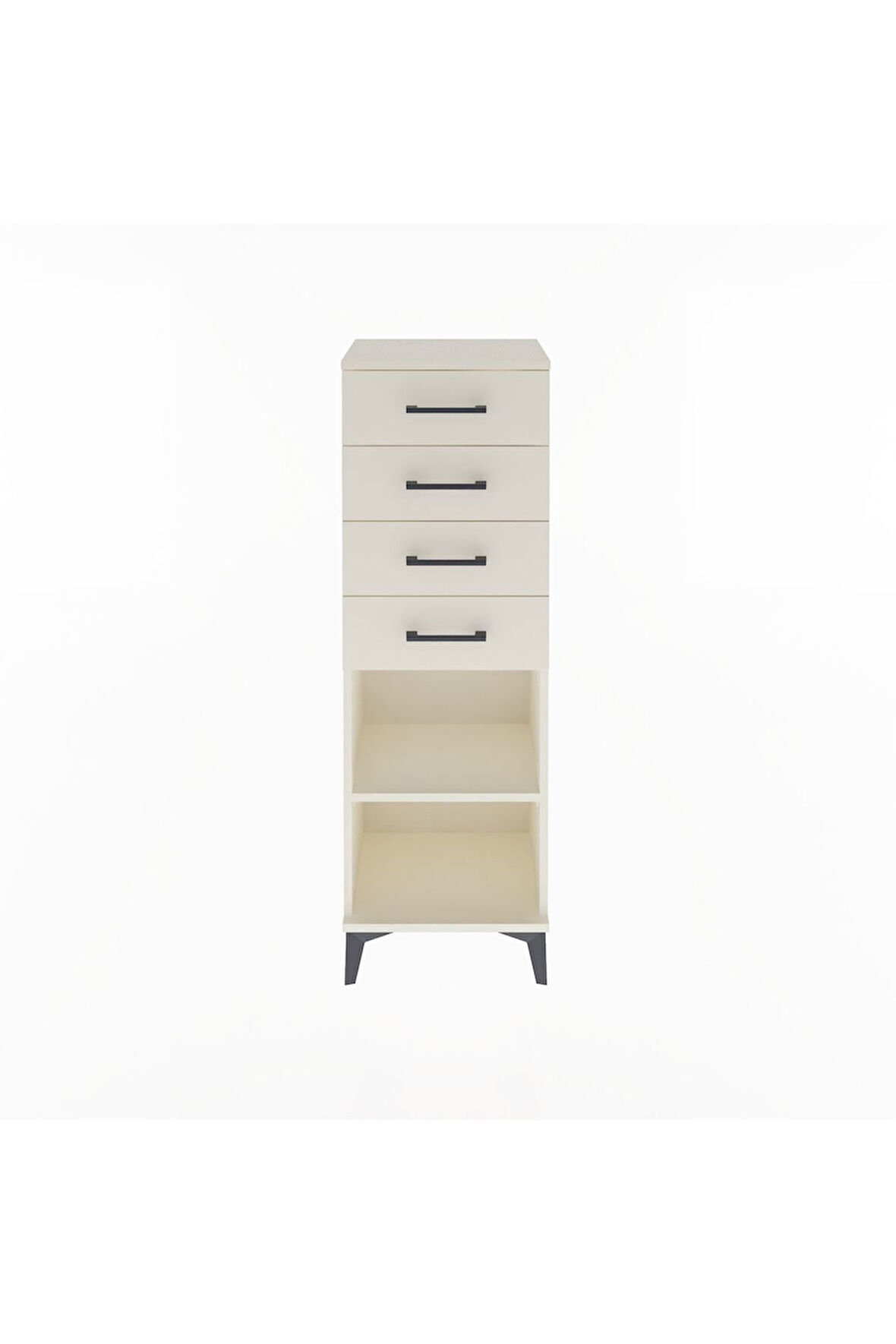 Arges Dolap Tek Raflı 4 Çekmeceli 44x30x134 Aytaşı-Aytaşı