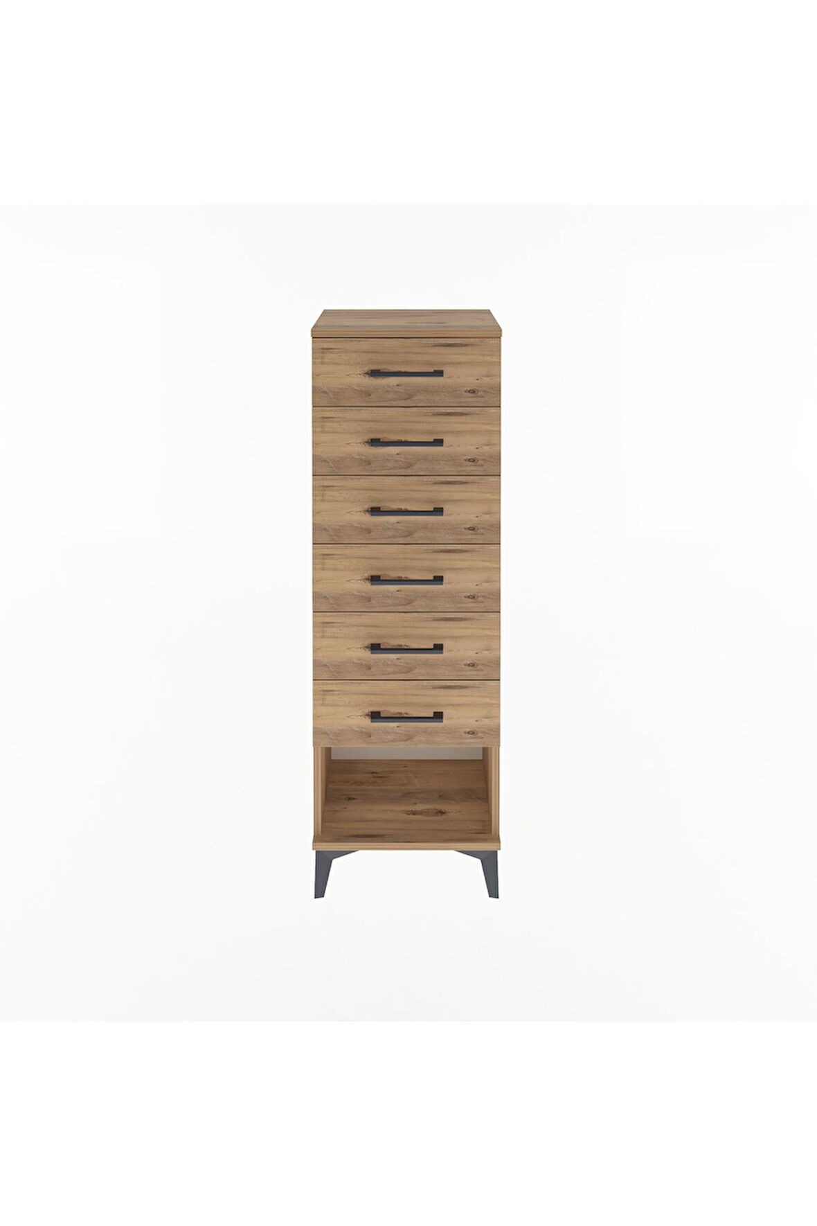 Arges Dolap 6 Çekmeceli 44x30x134 Çam-Çam