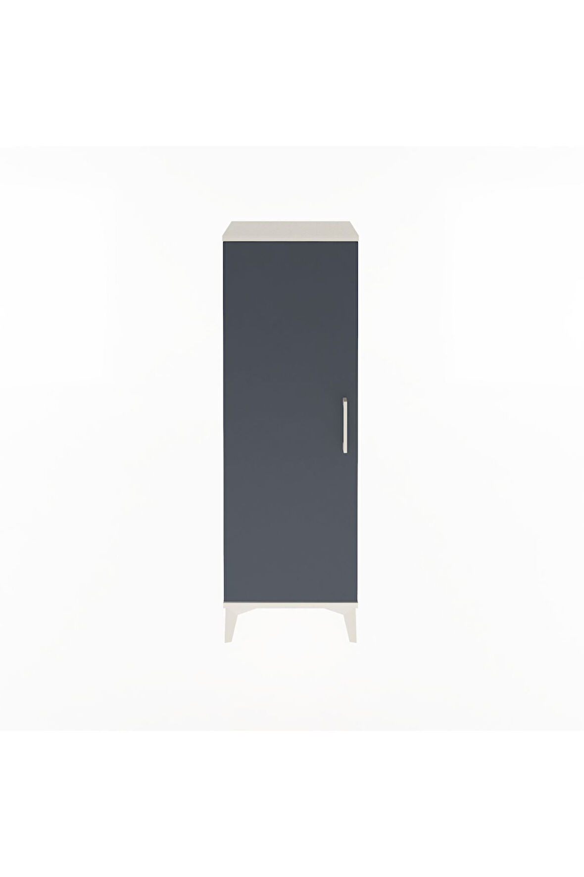 Arges Dolap Tek Kapaklı Tek Askılı 44x30x134 Aytaşı-Antrasit