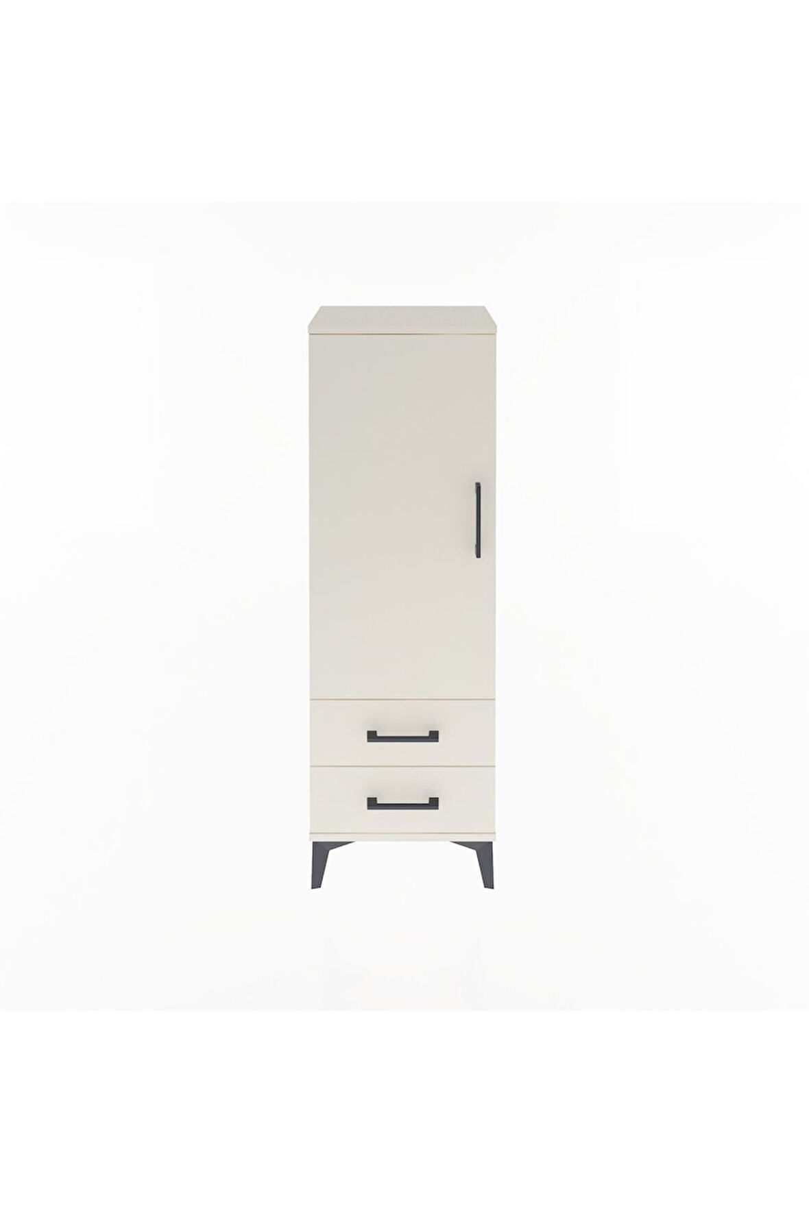 Arges Dolap Tek Raflı 2 Çekmeceli Tek Askılı 44x30x134 Aytaşı-Aytaşı