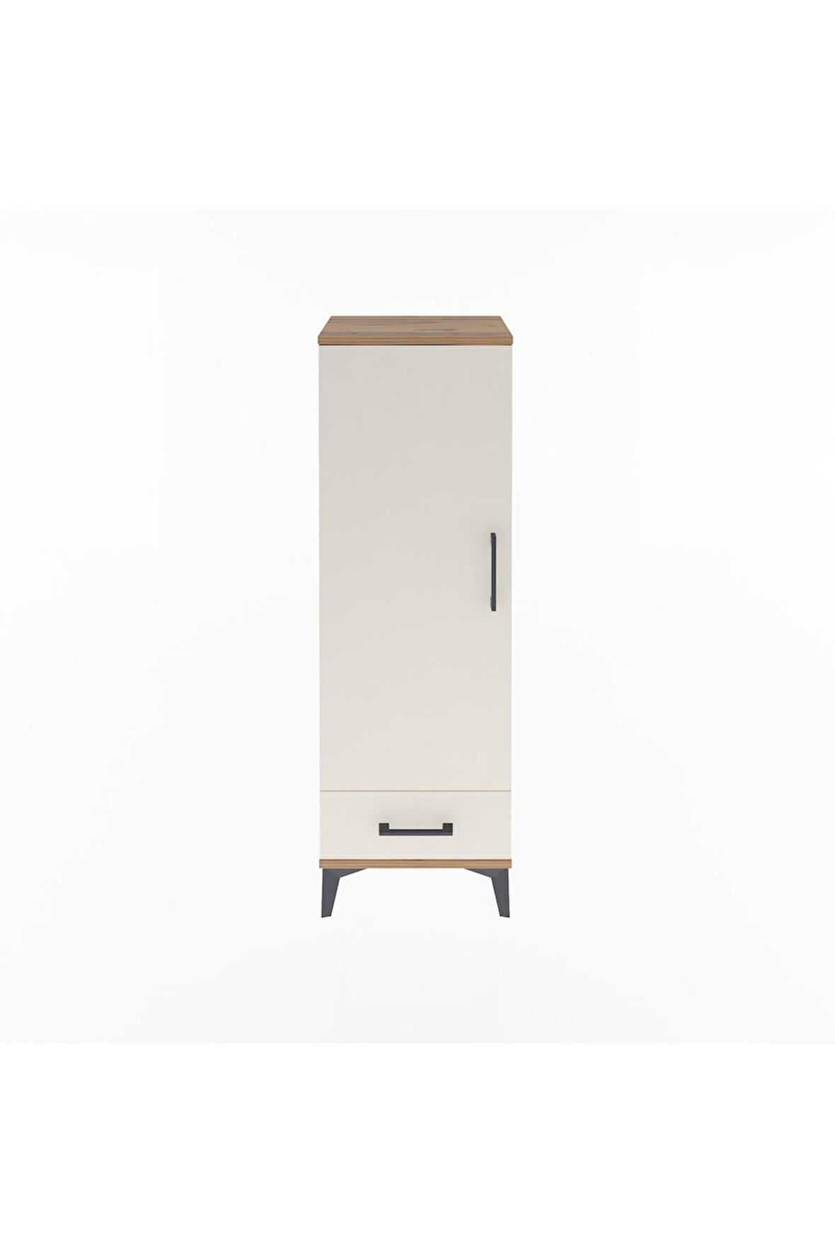 Arges Dolap Tek Raflı Tek Çekmeceli Tek Askılı 44x30x134 Çam-Aytaşı