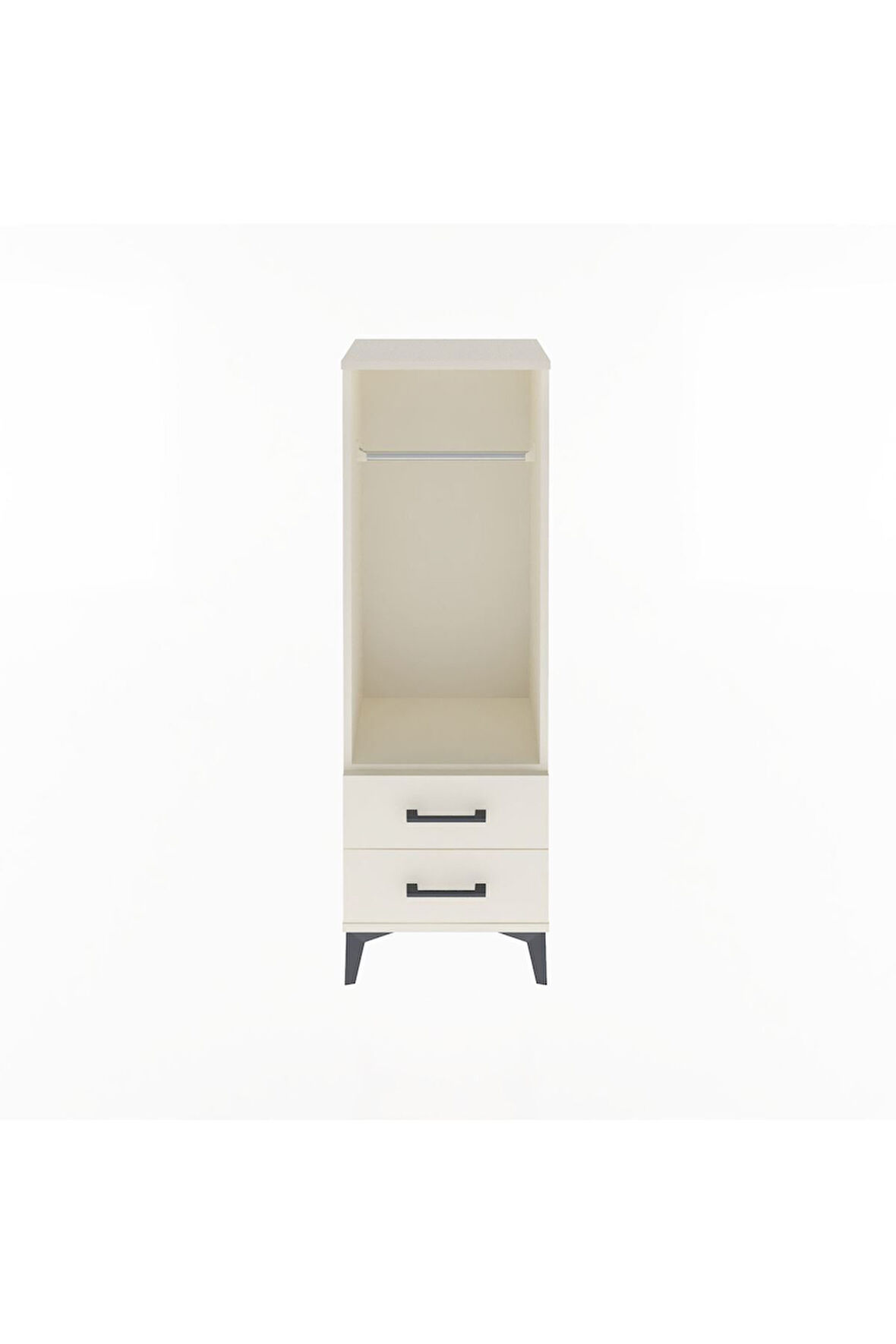 Arges Dolap Tek Raflı 2 Çekmeceli Tek Askılı 44x30x134 Aytaşı-Aytaşı
