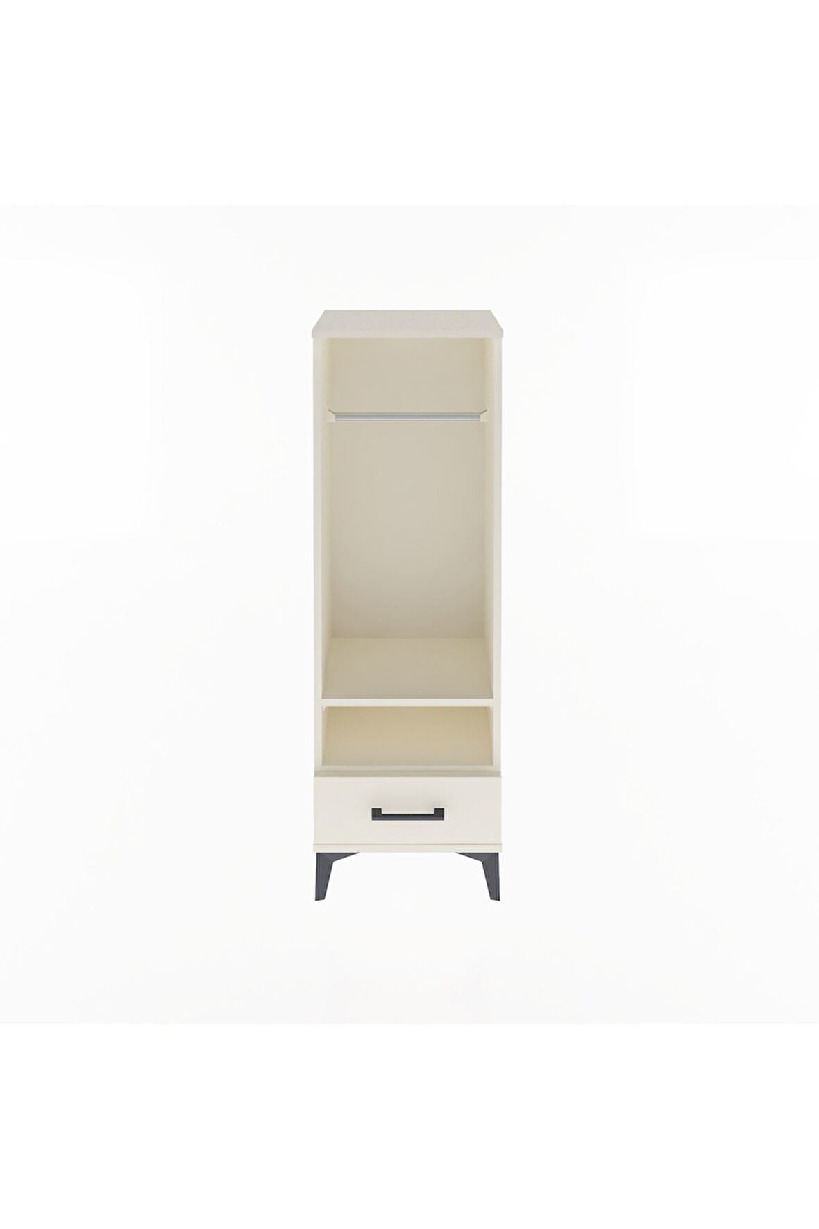 Arges Dolap 2 Raflı Tek Çekmeceli Tek Askılı 44x30x134 Aytaşı-Aytaşı